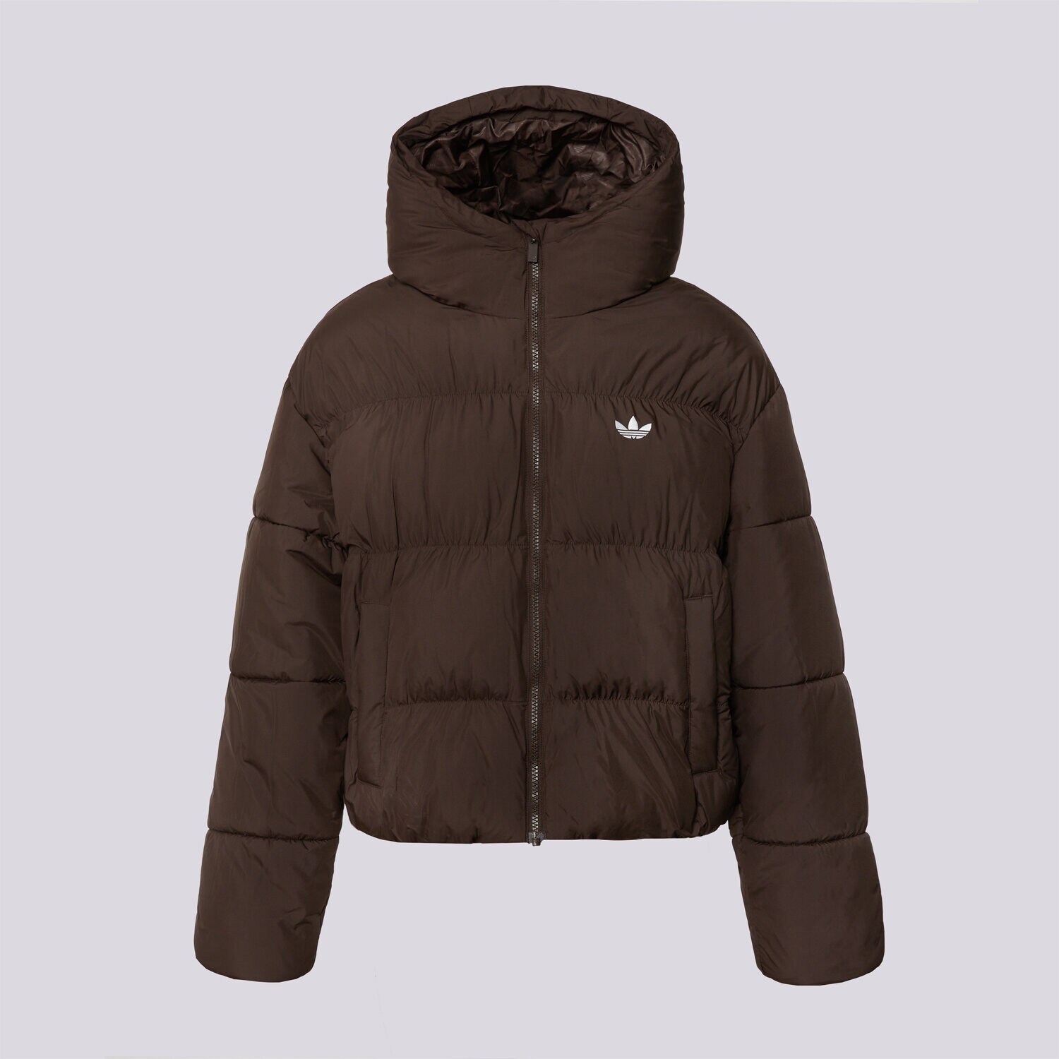 Femei geacă de iarnă ADIDAS JACHETĂ CU PUF HD JKT KR9559 Maro