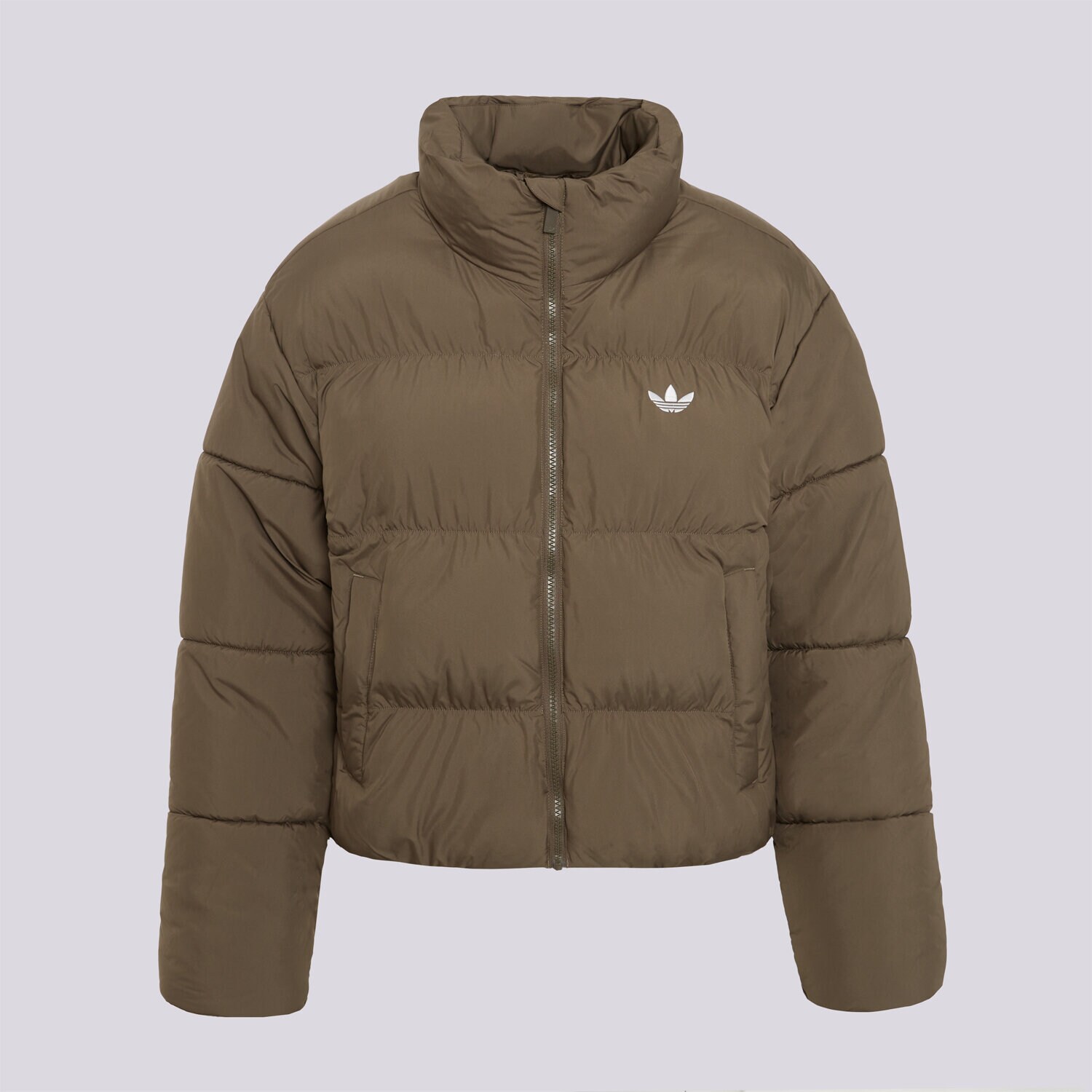 Femei geacă de iarnă ADIDAS JACHETĂ CU PUF SHORT JKT KR9579 Kaki
