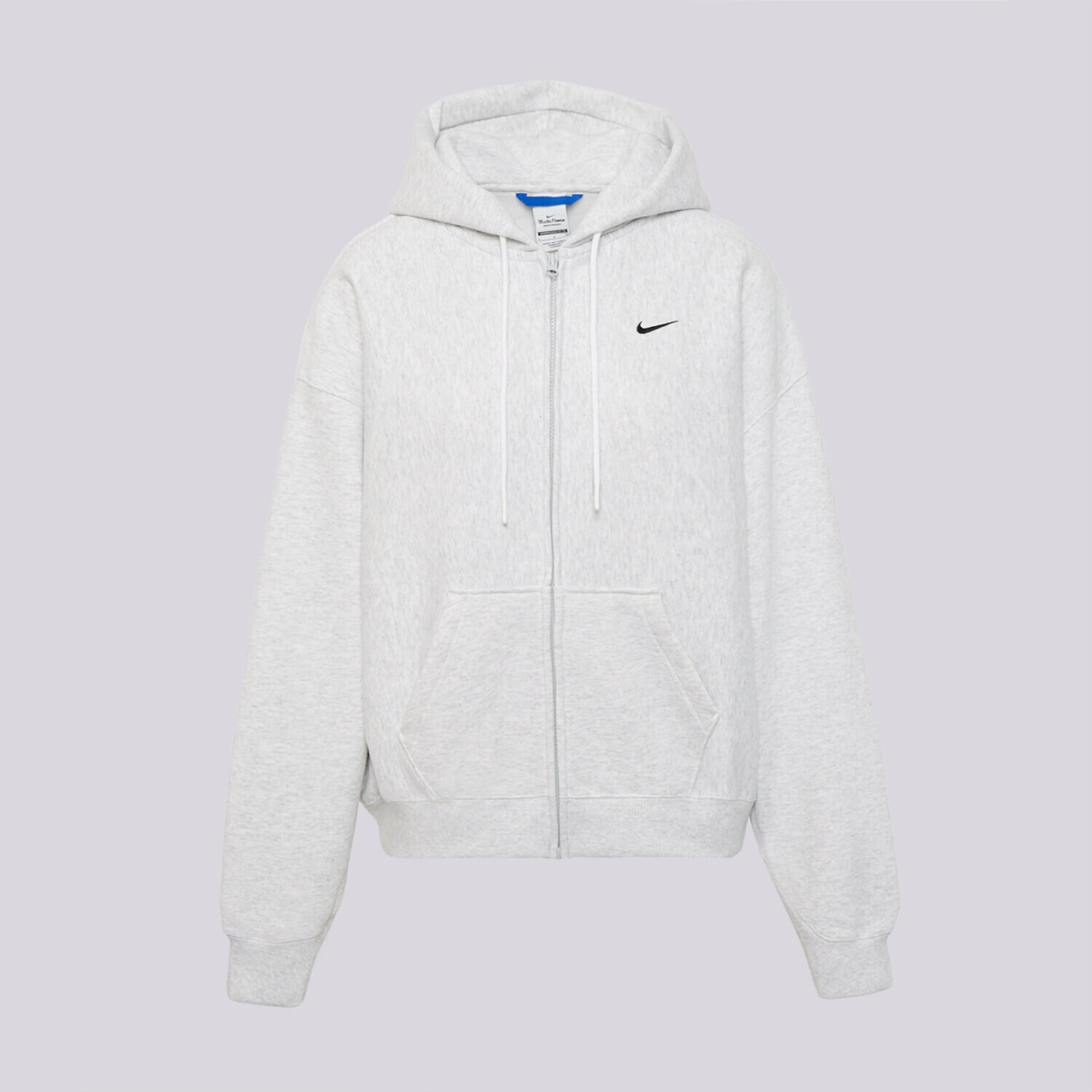 Femei bluză NIKE BLUZĂ HANORAC W NK STDO FLC HVY OS FZ HDY IO2107-051 Gri
