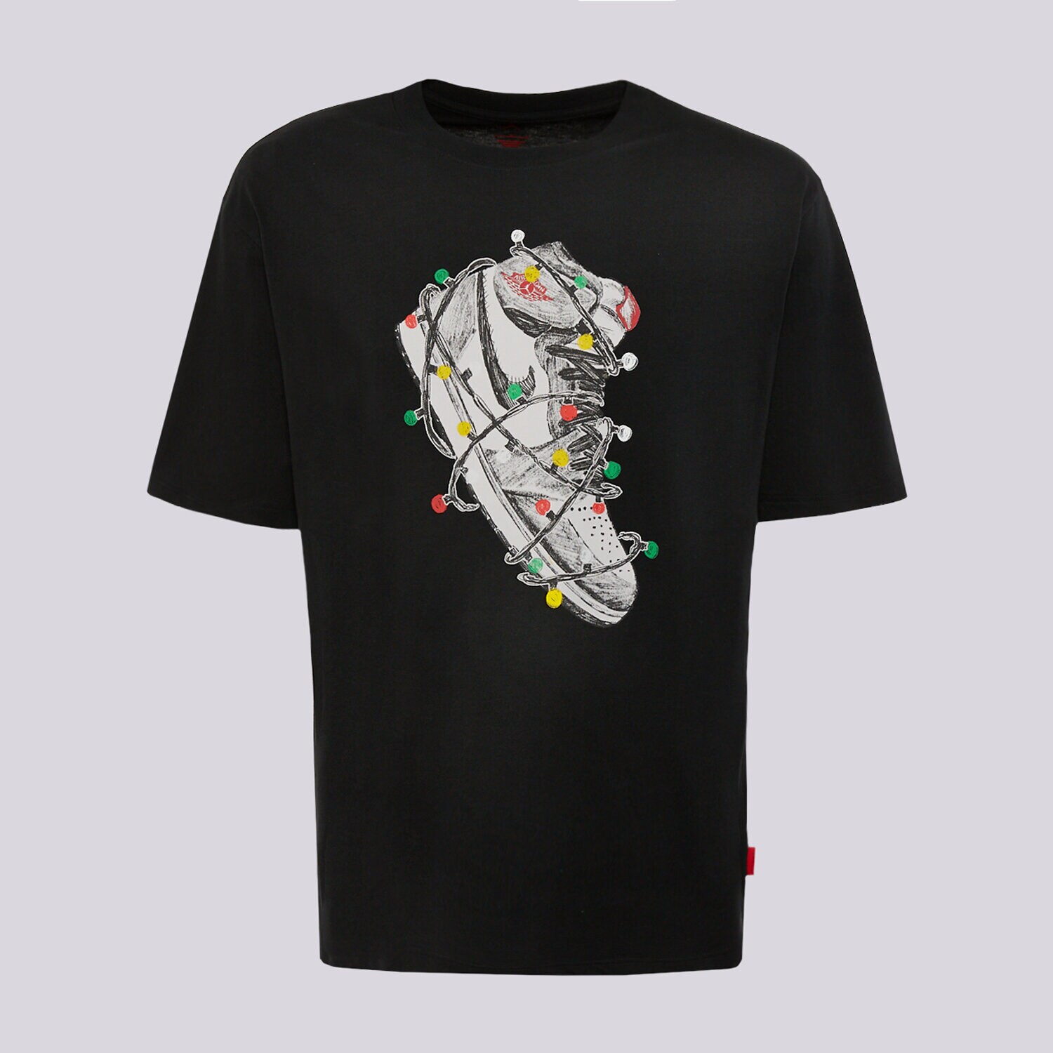 Bărbați tricou JORDAN TRICOU M J BRK SNKR GFX SS CREW IO0133-010 Negru