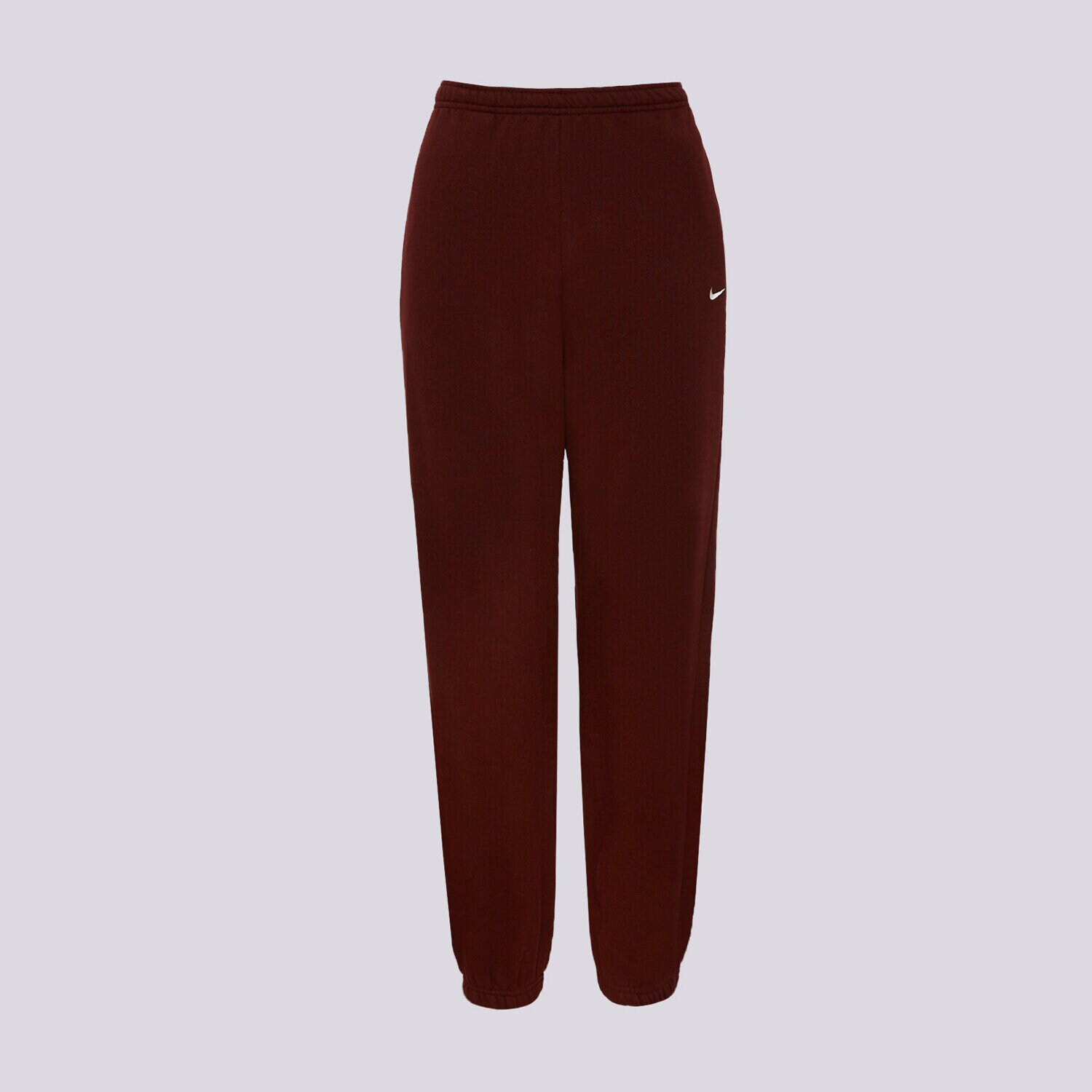 Femei pantaloni NIKE PANTALONI  W NK STDO FLC MW HR OS CFF PNT IM8074-658 Bordo