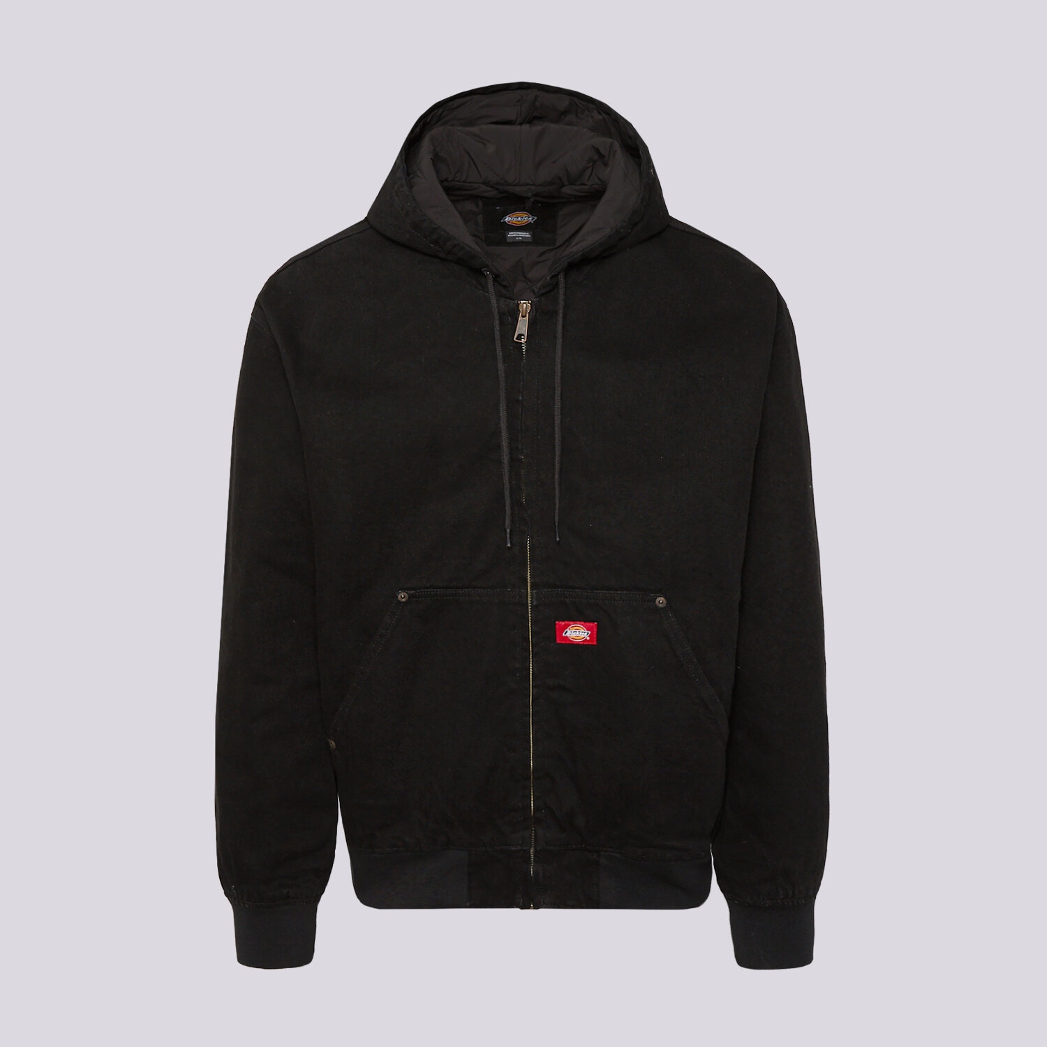 Bărbați eacă de iarnă DICKIES JACHETĂ DE IARNĂ HILHAM LINED DENIM HOODED BOMBER DK0A89FBBLK1 Negru