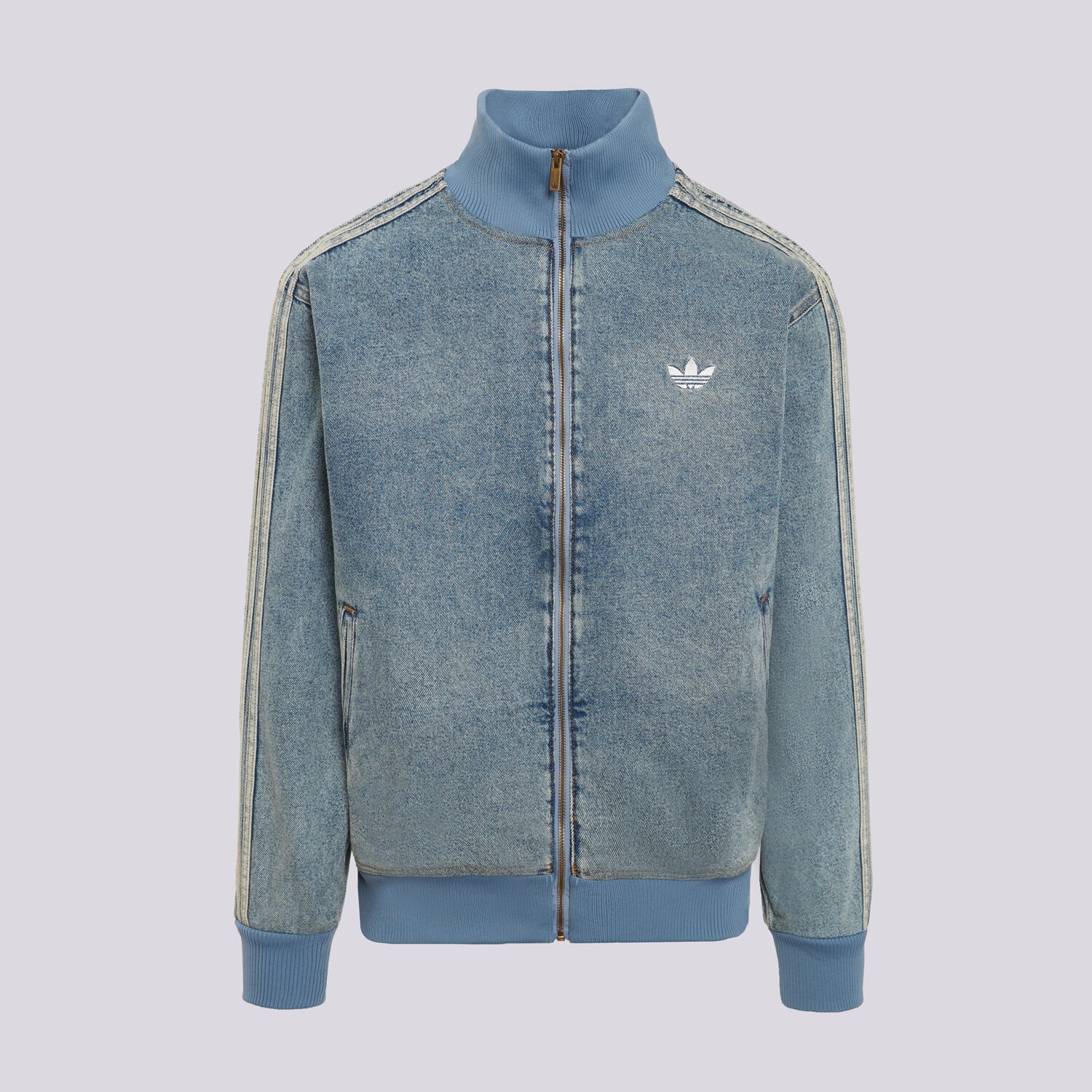 Bărbați jachetă ADIDAS JACHETĂ DENIM FB TT KS4970 Albastru