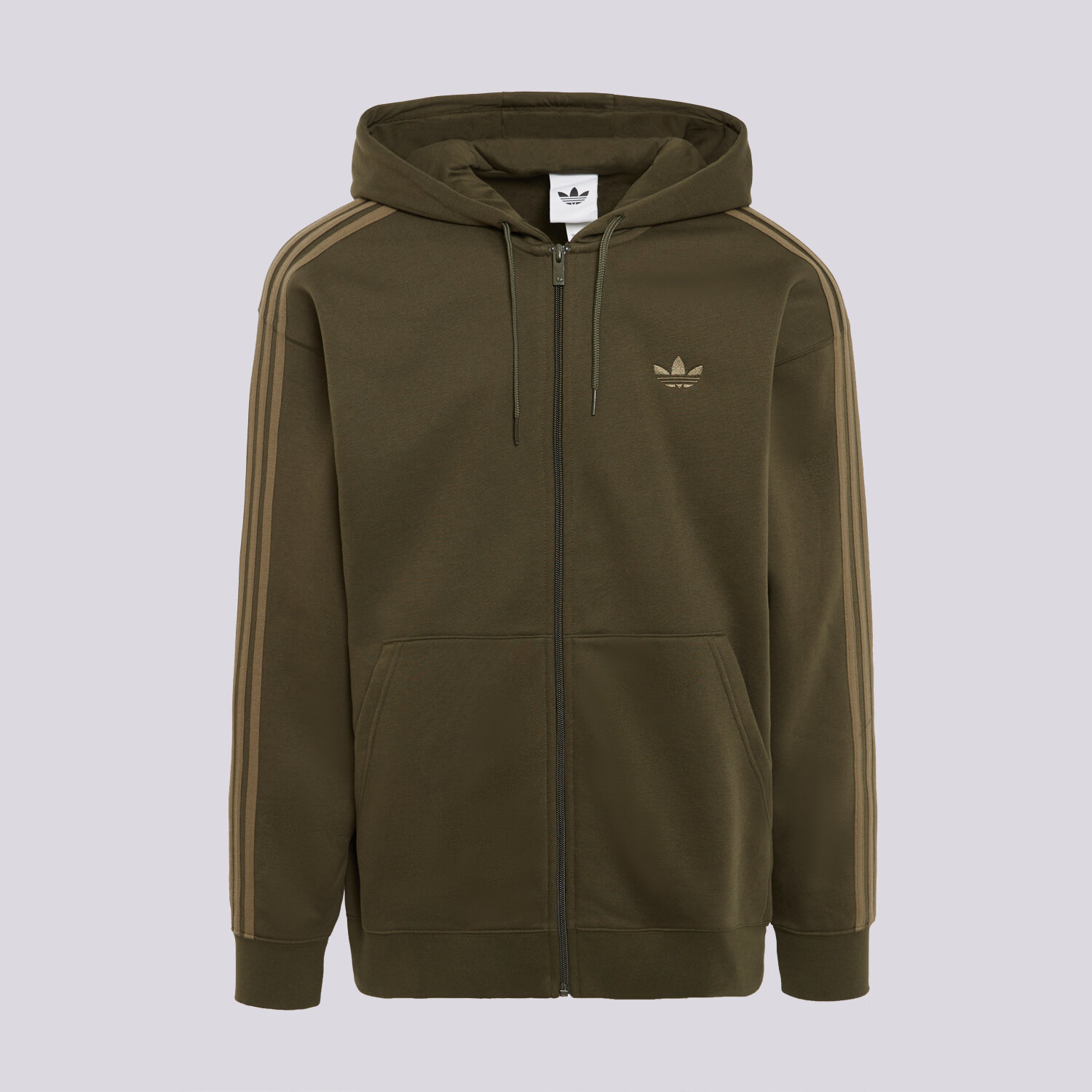 Bărbați bluză ADIDAS BLUZĂ BAGGY FZ HOODIE KS7470 Kaki