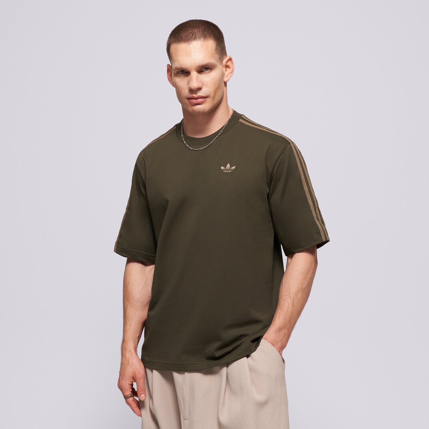 Bărbați tricou ADIDAS TRICOU 3S TEE KS7412 Kaki
