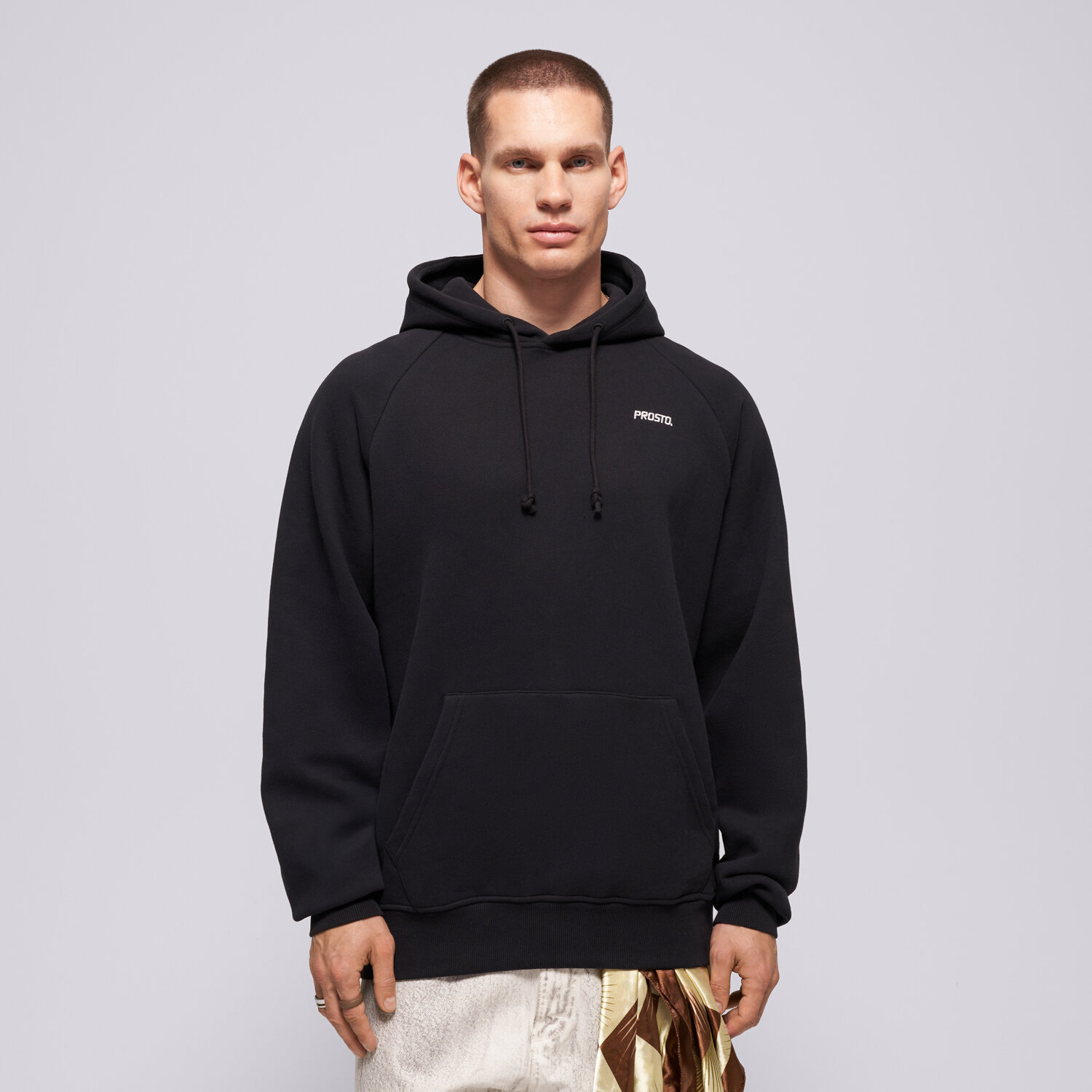Bărbați bluză PROSTO BLUZĂ HANORAC HOODIE SKIZZLE WASHED KL263MSWE4242 Gri