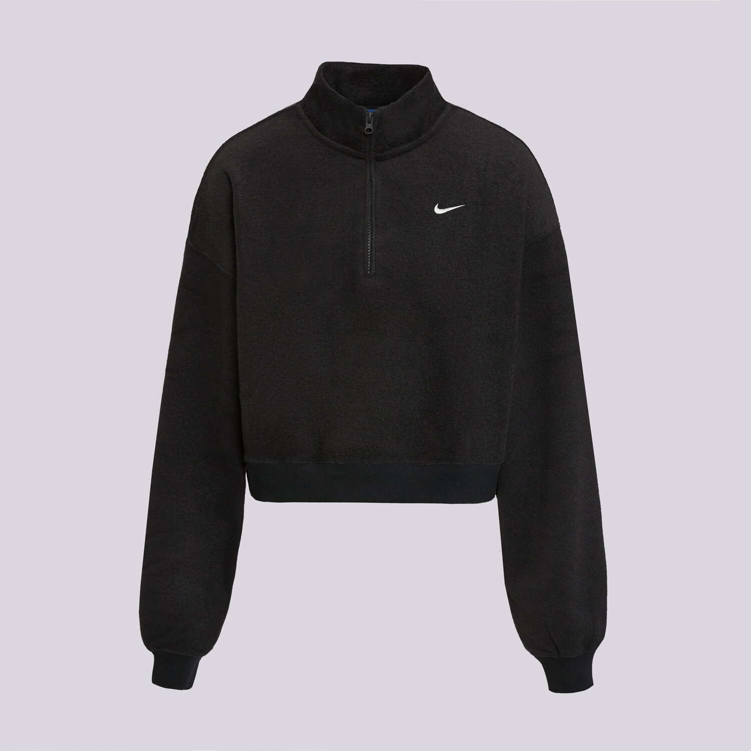 Femei bluză NIKE POLAR W NK STDO FLC PLSH OS CRP QZ IM8365-010 Negru
