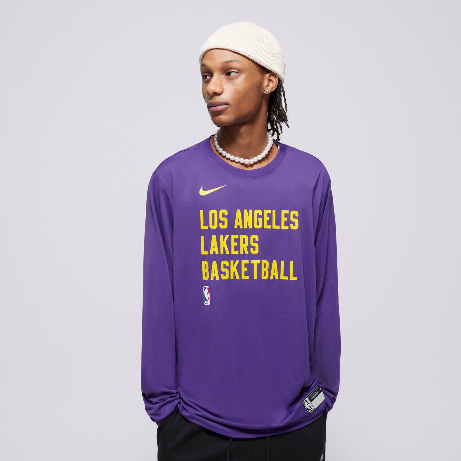 Bărbați tricou NIKE TRICOU LAL M NK DF ES PRT LS TEE NBA FD9953-504 Violet