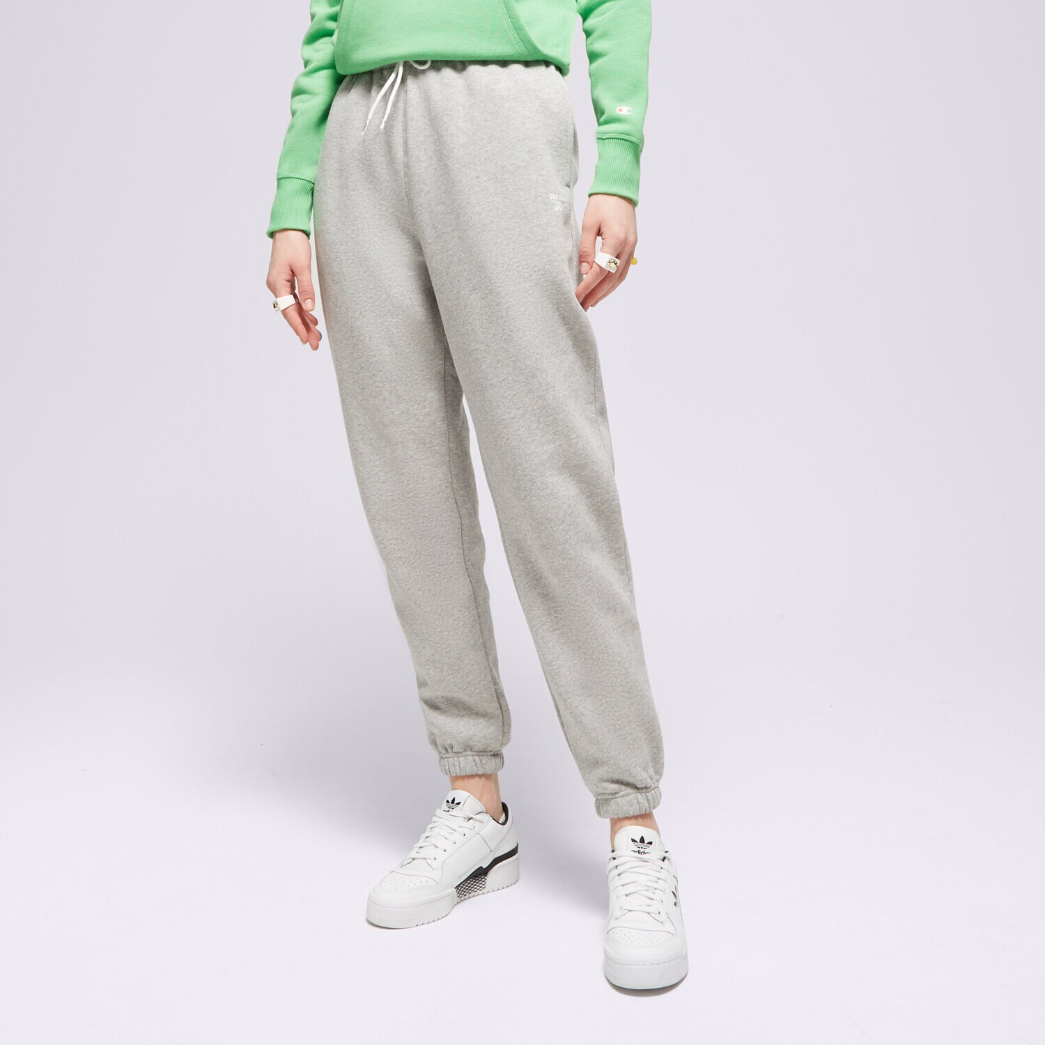 Femei pantaloni REEBOK PANTALONI  RI FLEECE H54770_100012580 Gri