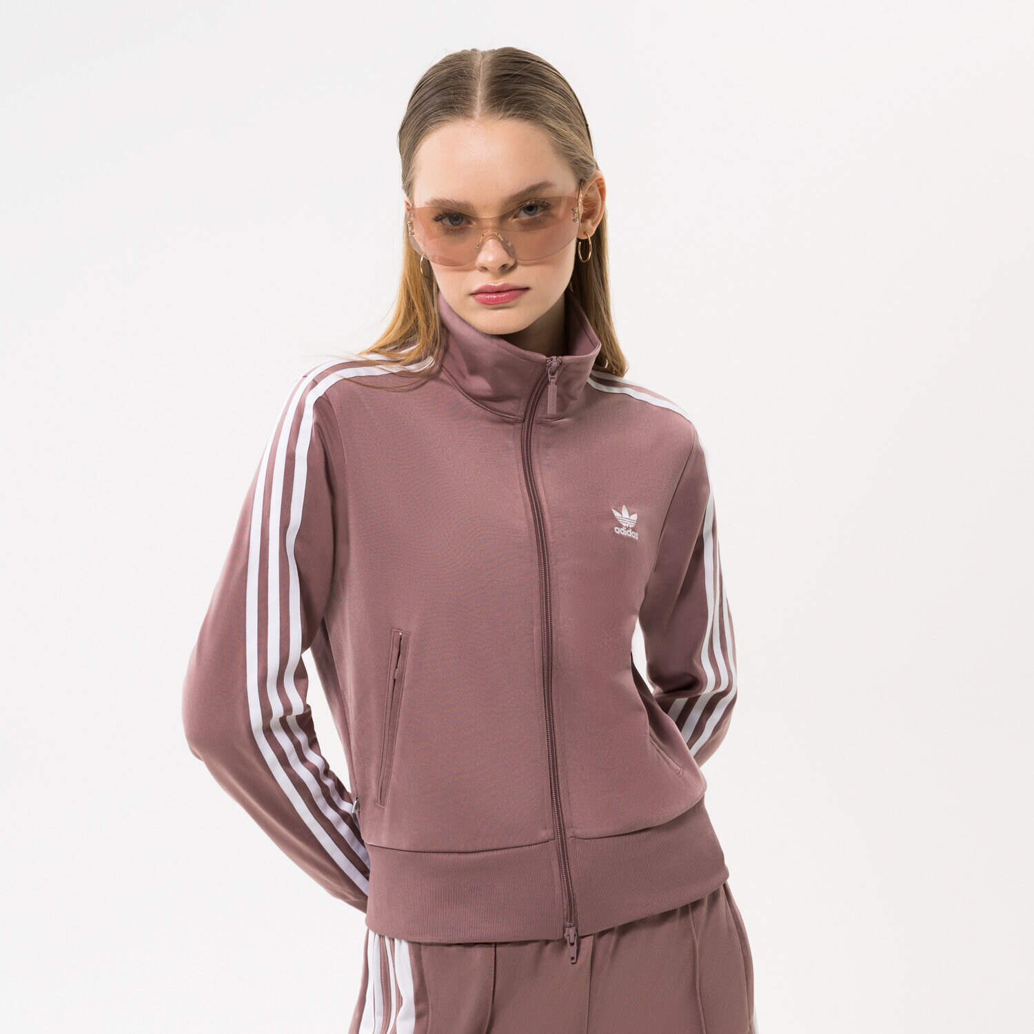 Femei bluză ADIDAS BLUZĂ CU GLUGĂ FIREBIRD TT PB HN5895 Violet