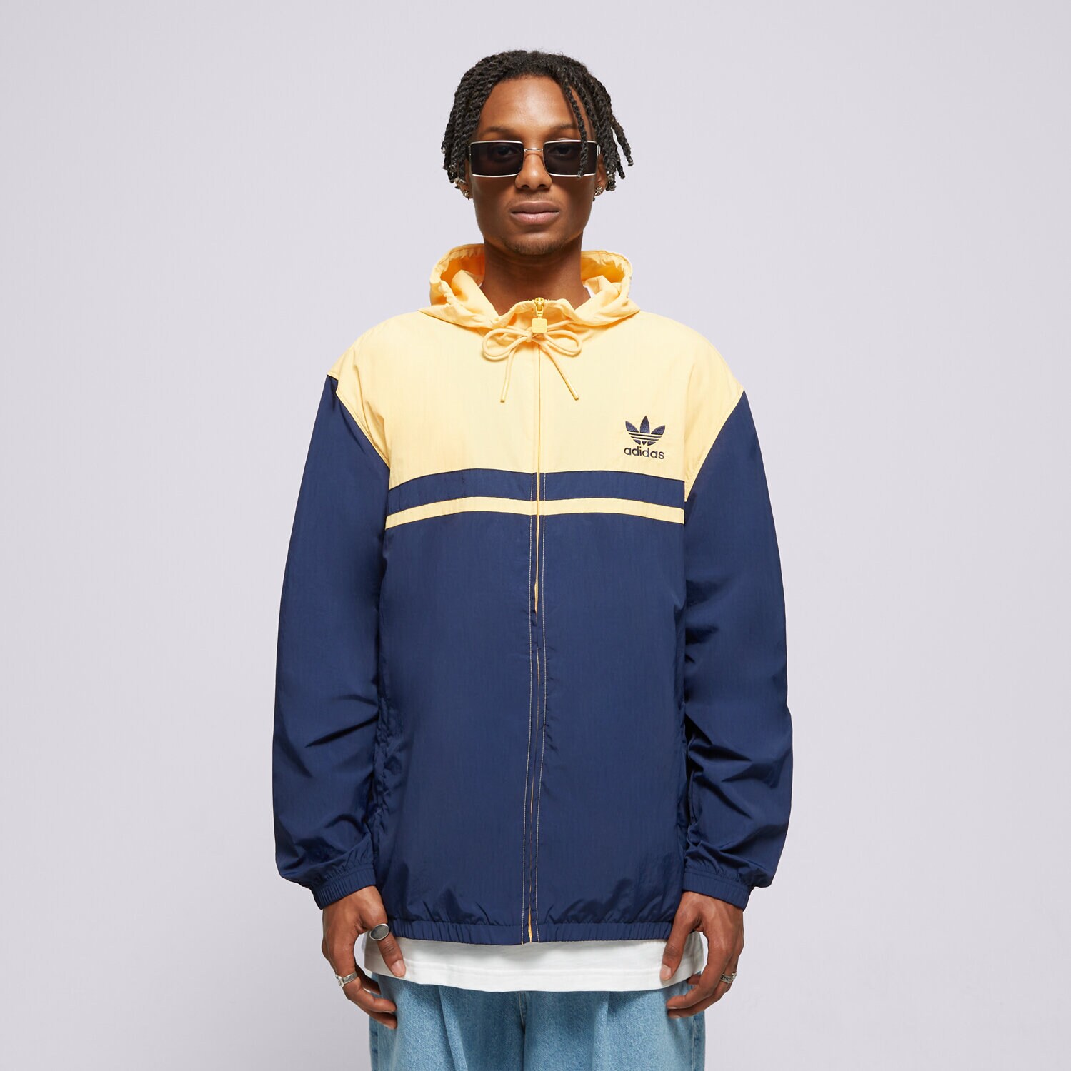 Bărbați jachetă ADIDAS JACHETĂ WINDBREAKER IU0202 Bleumarin