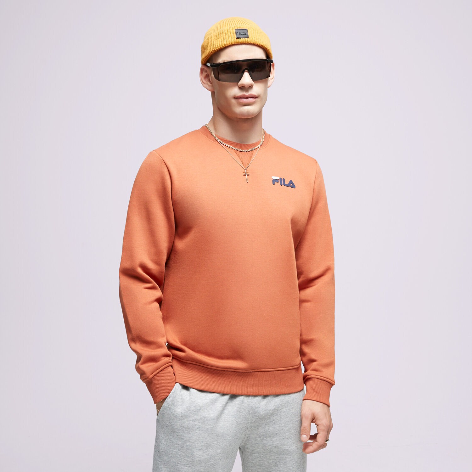 Bărbați bluză FILA BLUZĂ ROONEY FW21SPM227971 Maro