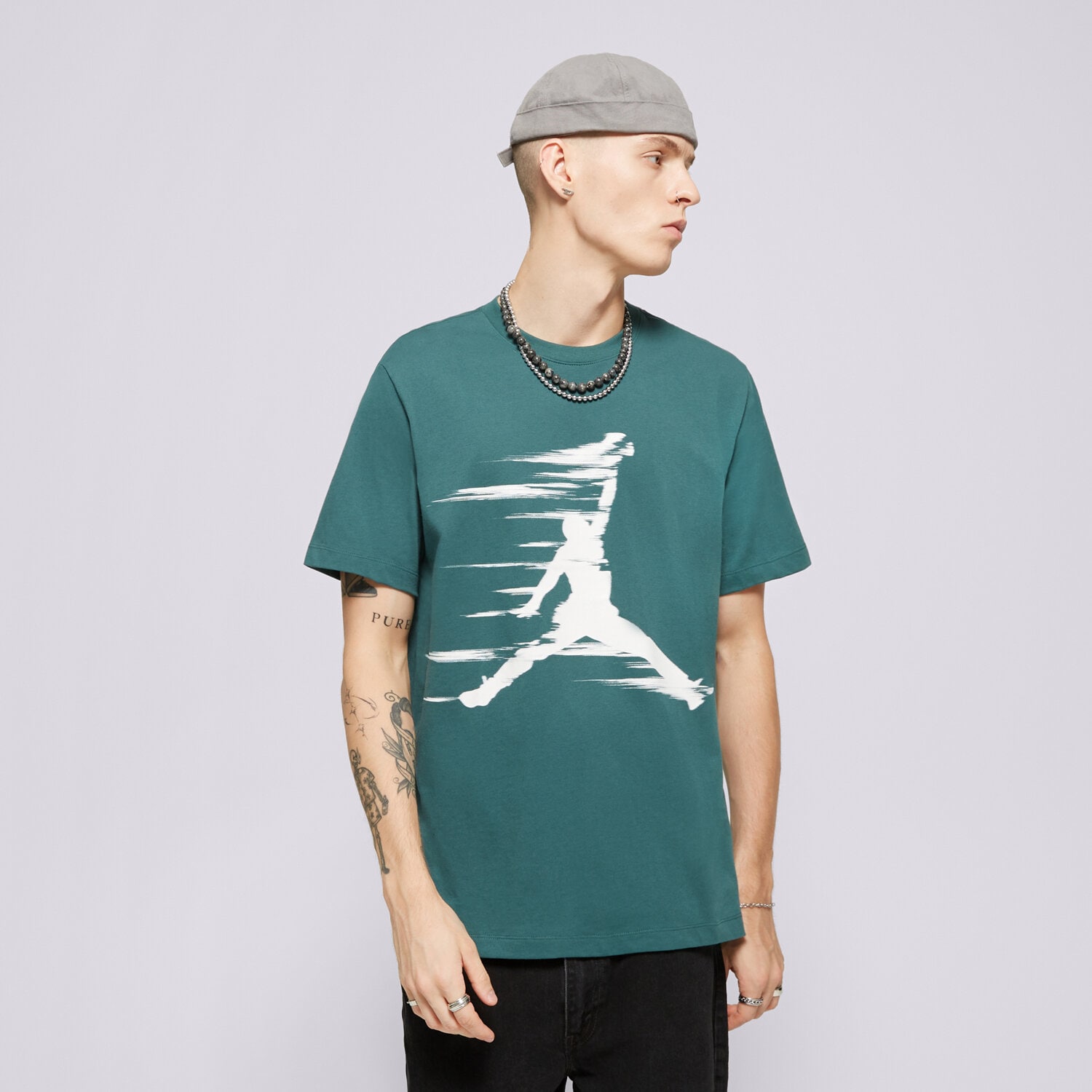 Bărbați tricou TRICOU M JORDAN MVP JM SS CREW  FZ1919-366 Verde