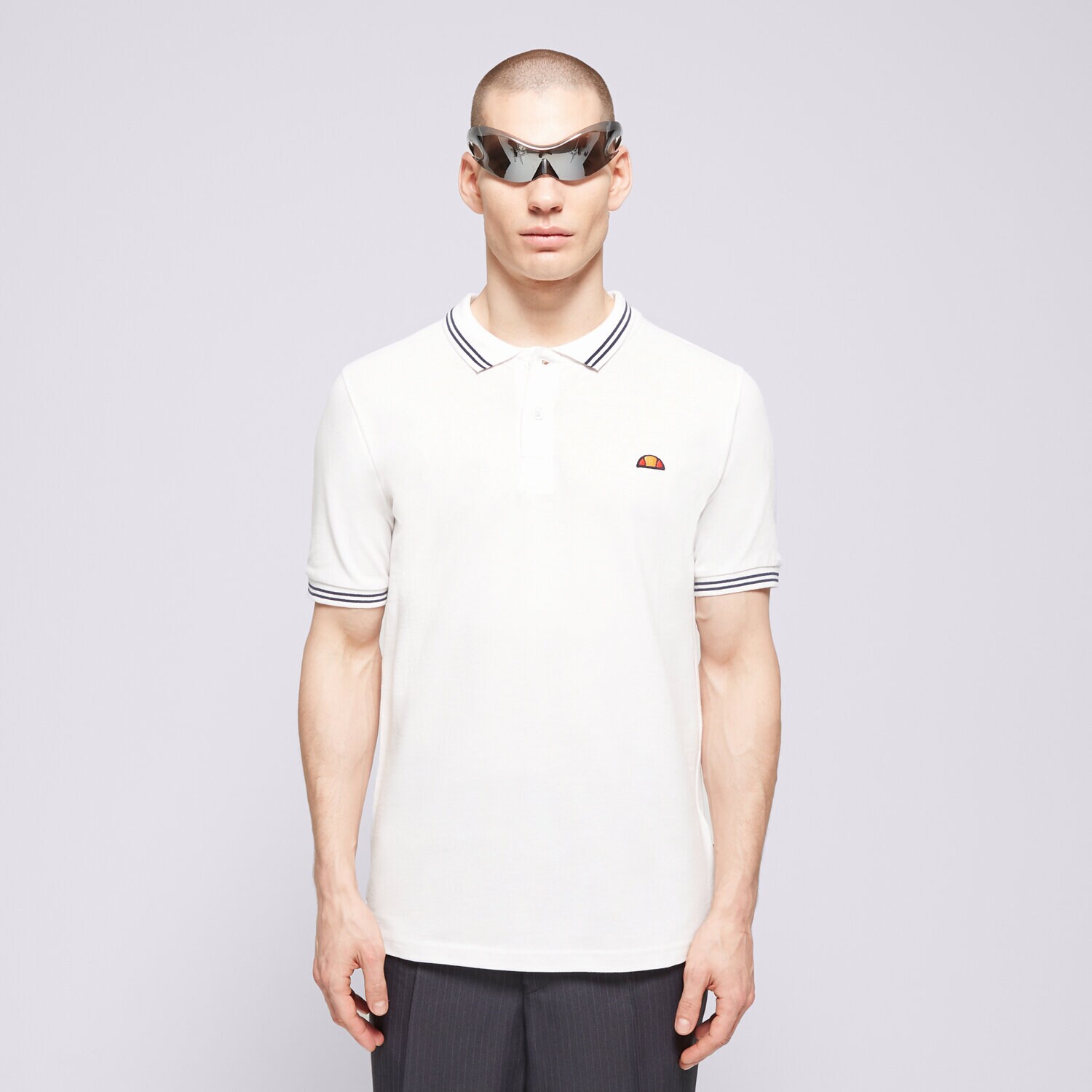 Bărbați tricou ELLESSE POLO ROOKIE POLO WHT SHR20724908 Alb