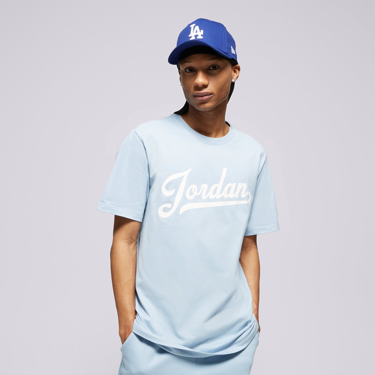Bărbați tricou JORDAN TRICOU M J JUMPMAN EMB SS CREW FN5958-436 Albastru