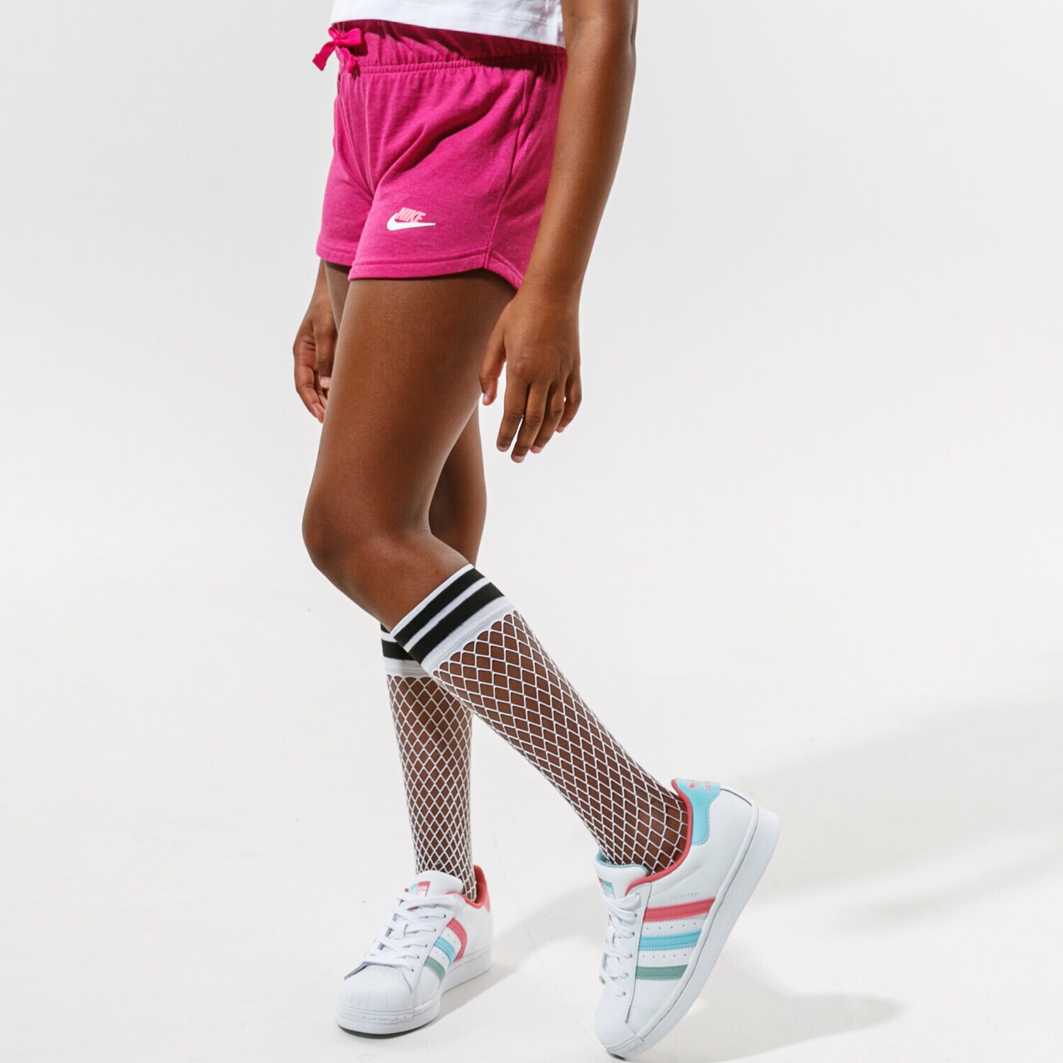 Pantaloni scurți și rochii pentru copii NIKE PANTALONI SCURȚI SPORTSWEAR DA1388-615 Roz