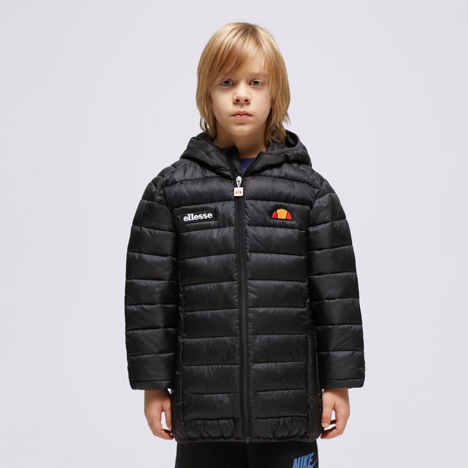 Jachetă de sezon pentru copii (primăvară/toamnă) ELLESSE JACHETĂ CU PUF VALENTINA JNR BLK PADDED JACKET