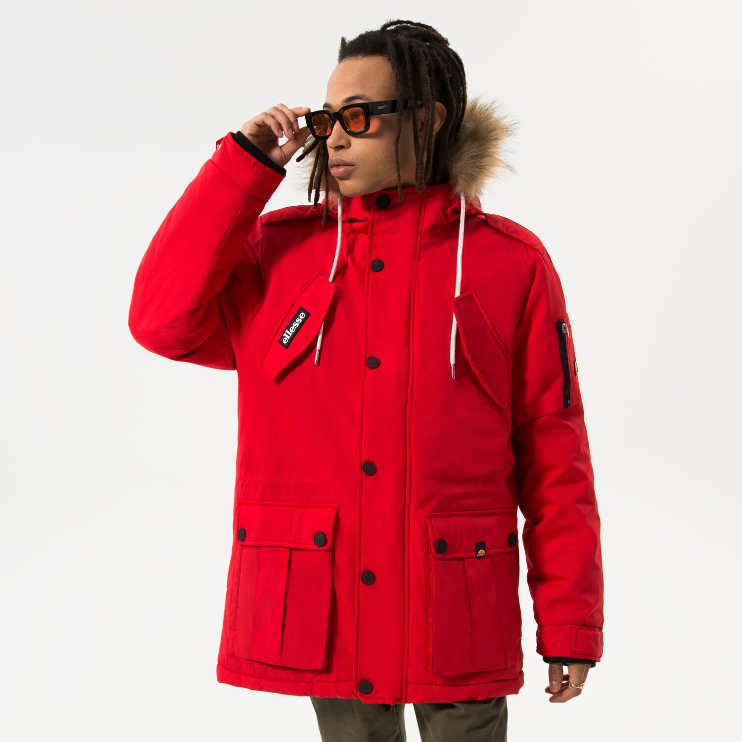 Bărbați eacă de iarnă ELLESSE JACHETĂ DE IARNĂ BLIZZARD PARKA JACKET RED SHL03704823 Roșu