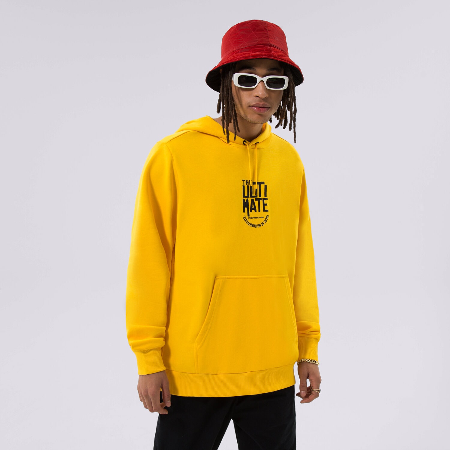 Bărbați bluză PUMA BLUZĂ HANORAC PUMA PL GRAPHIC HOODIE 534833-02 Galben