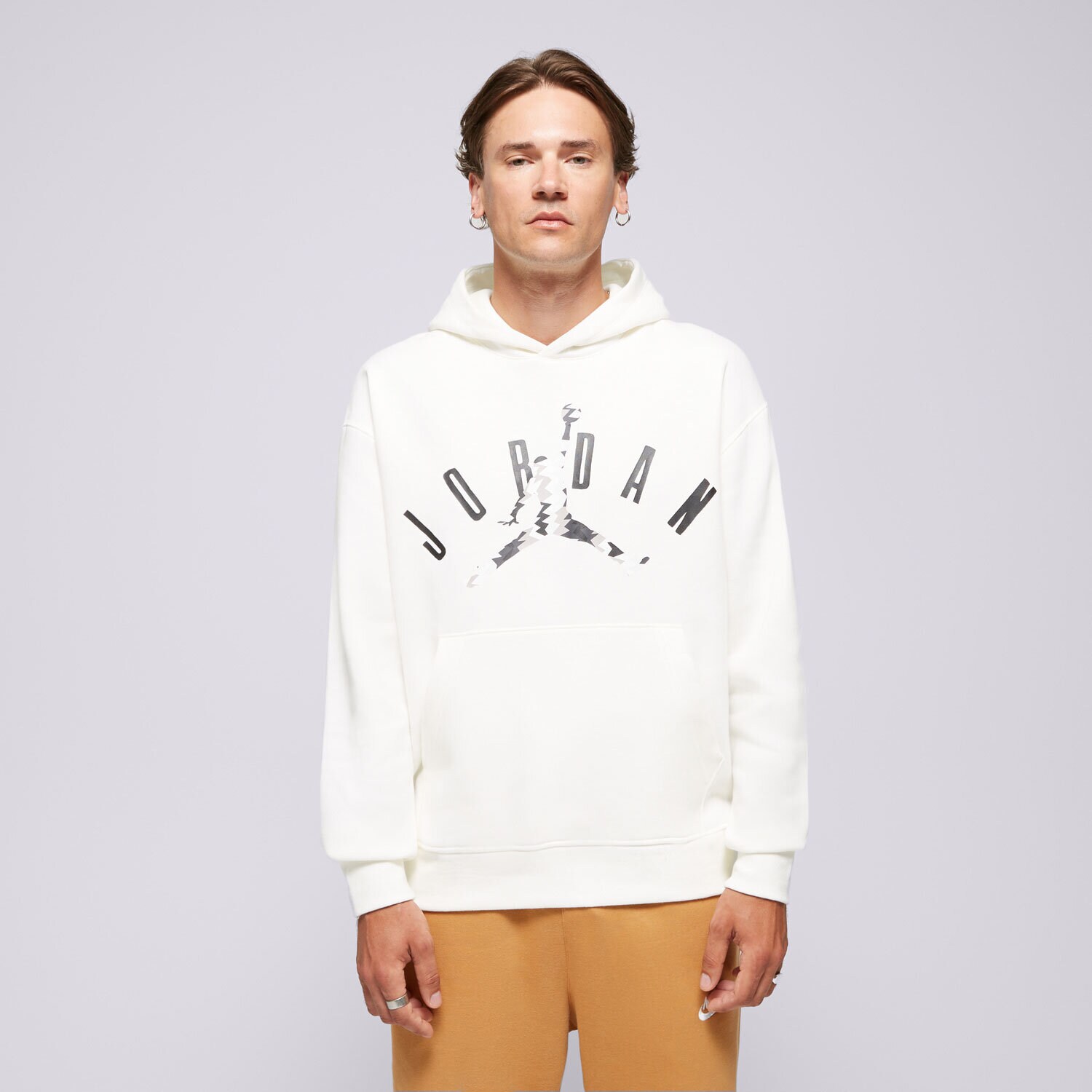 Bărbați bluză JORDAN BLUZĂ CU GLUGĂ M J FLT MVP HBR FLC PO FD7415-133 Alb