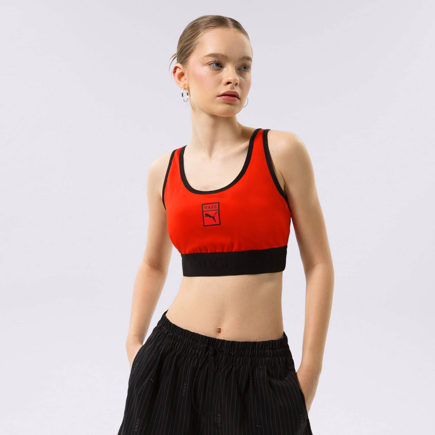 Femei tricou PUMA BUSTIERĂ TOP PUMA X VOGUE BUSTIERĂ TOP 534688-95 Roșu