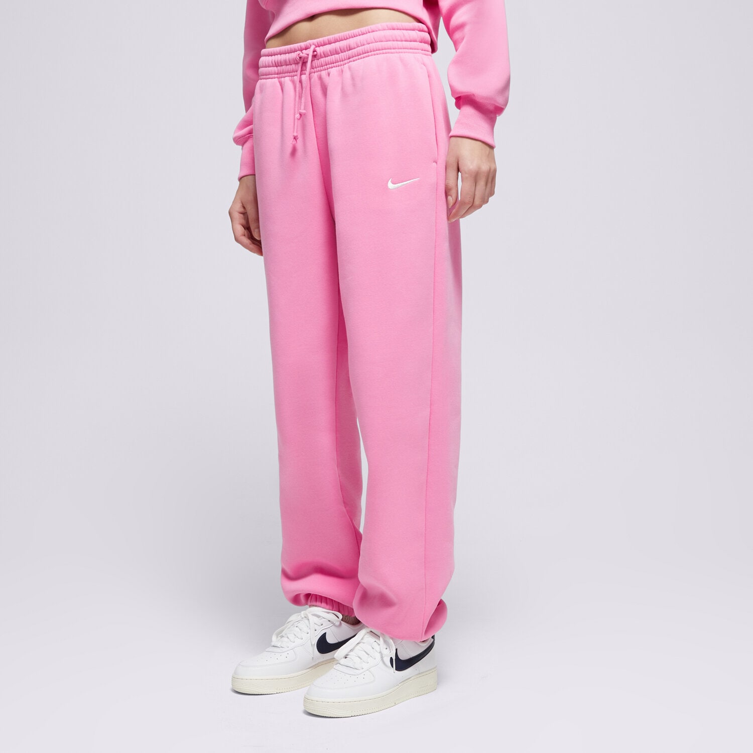 Femei pantaloni NIKE PANTALONI  W NSW PHNX FLC HR OS PANT 2 FZ5996-676 Roz