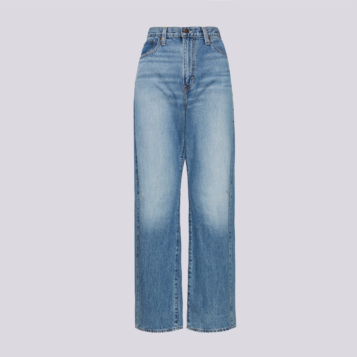 Femei pantaloni LEVI'S PANTALONI  CINCH BARREL MED INDIGO WORN IN 003V5-0002 Albastru