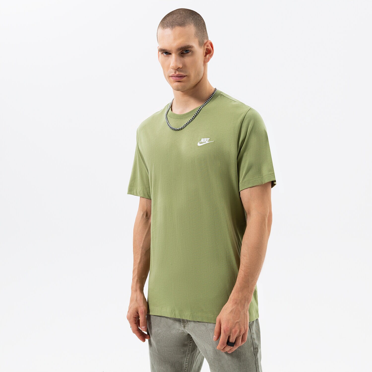 Bărbați tricou NIKE TRICOU SPORTSWEAR CLUB AR4997-334 Kaki