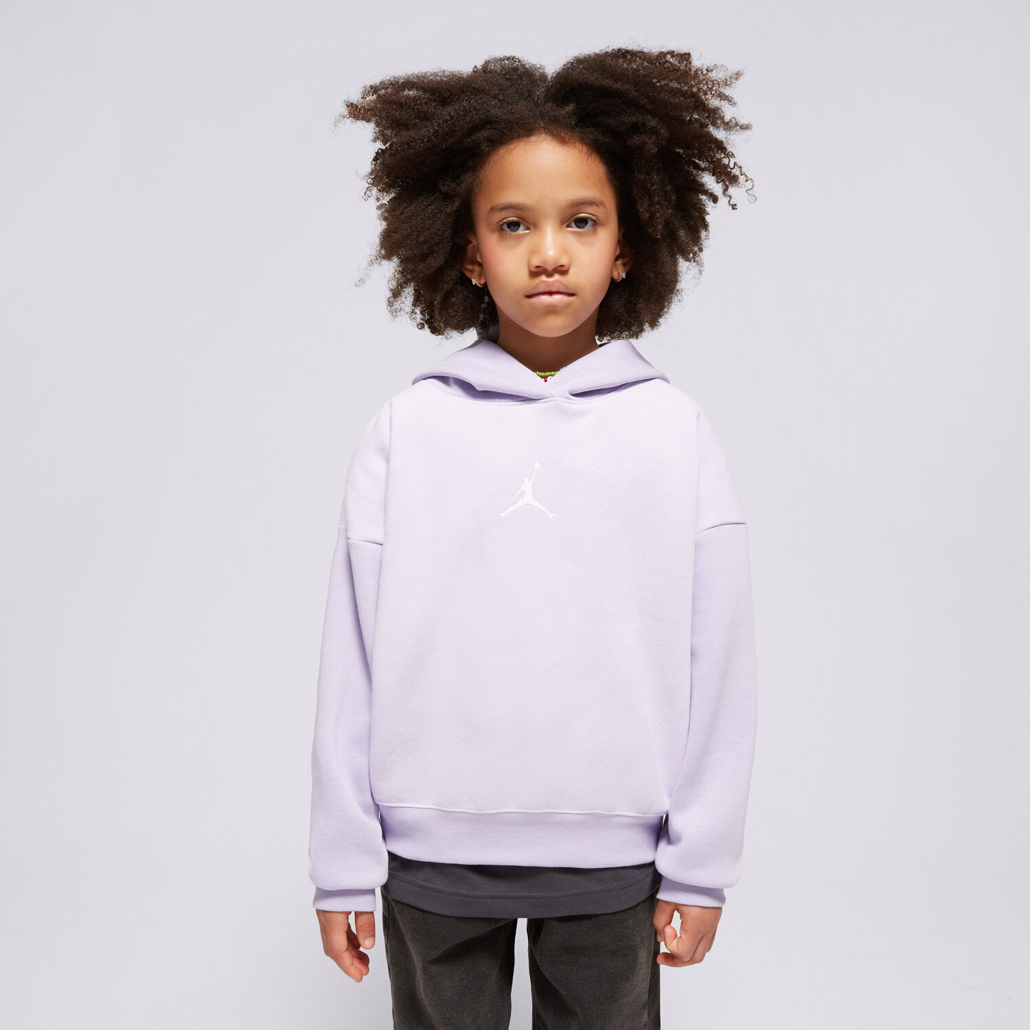 Copii bluză JORDAN BLUZĂ CU GLUGĂ ICON PLAY PO HOODIE GIRL 45C695-P36 Violet