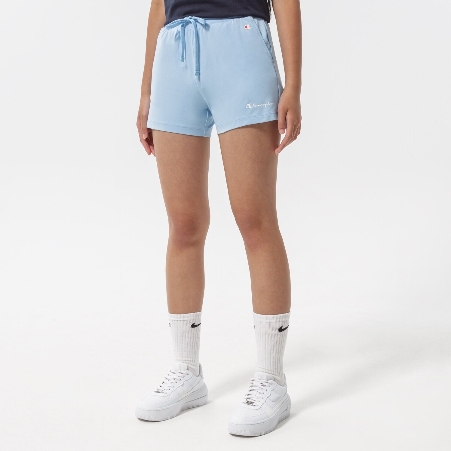 Femei pantaloni scurți CHAMPION PANTALONI SCURȚI SHORTS 114882BS151 Albastru