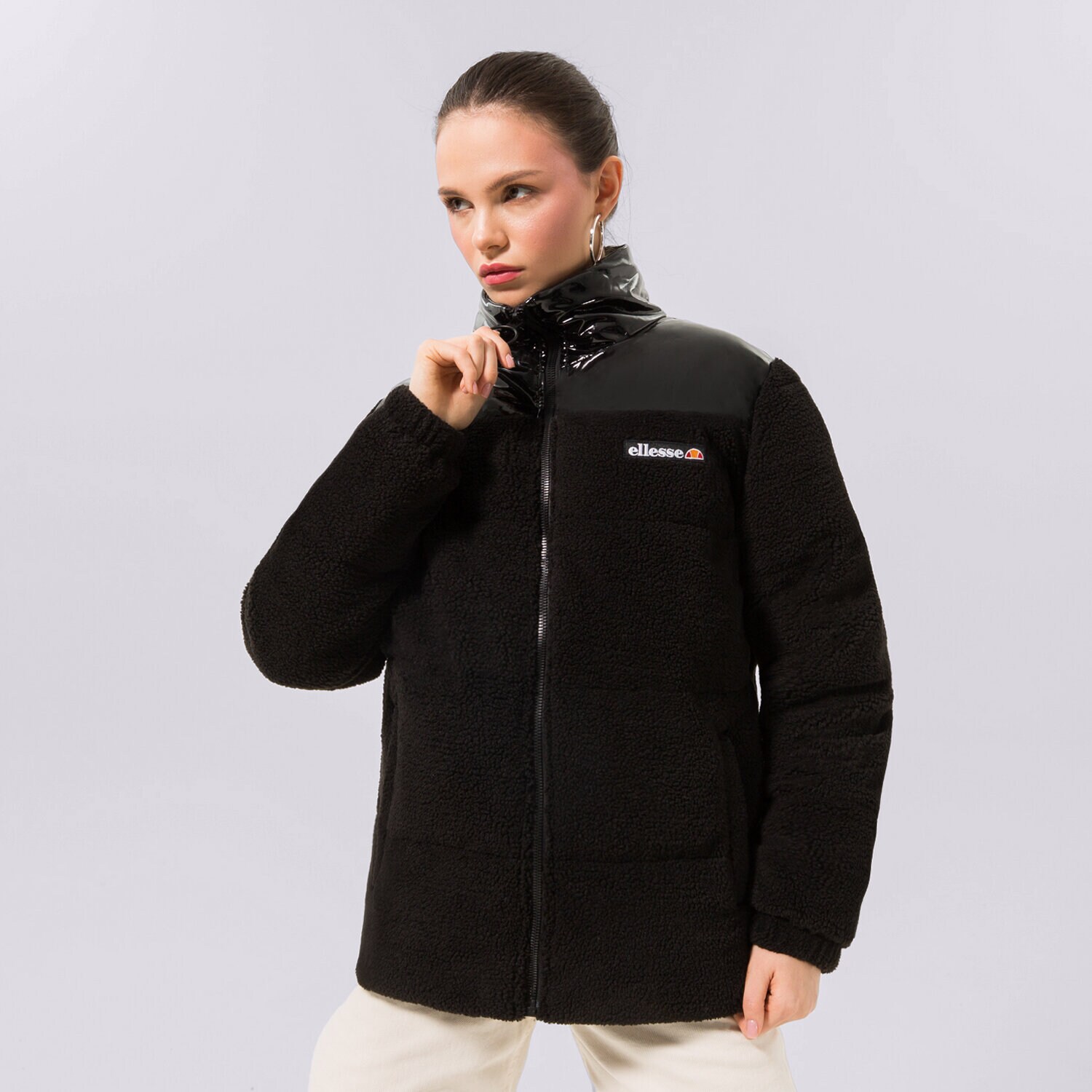 Femei geacă de iarnă ELLESSE JACHETĂ PENNE PADDED JACKET BLK SGQ16969011 Negru
