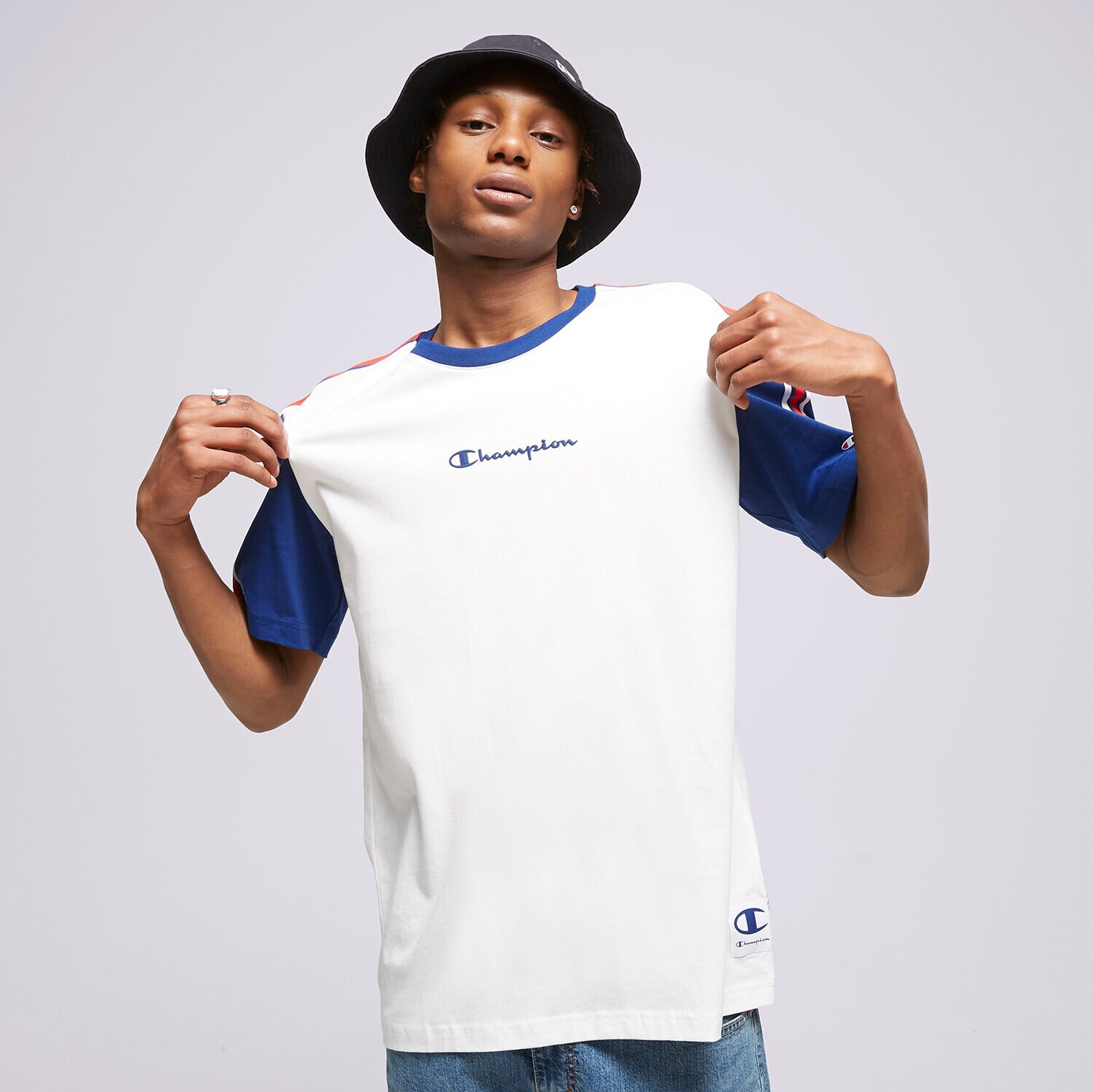 Bărbați tricou CHAMPION TRICOU CREWNECK TRICOU 218768WW001 Alb