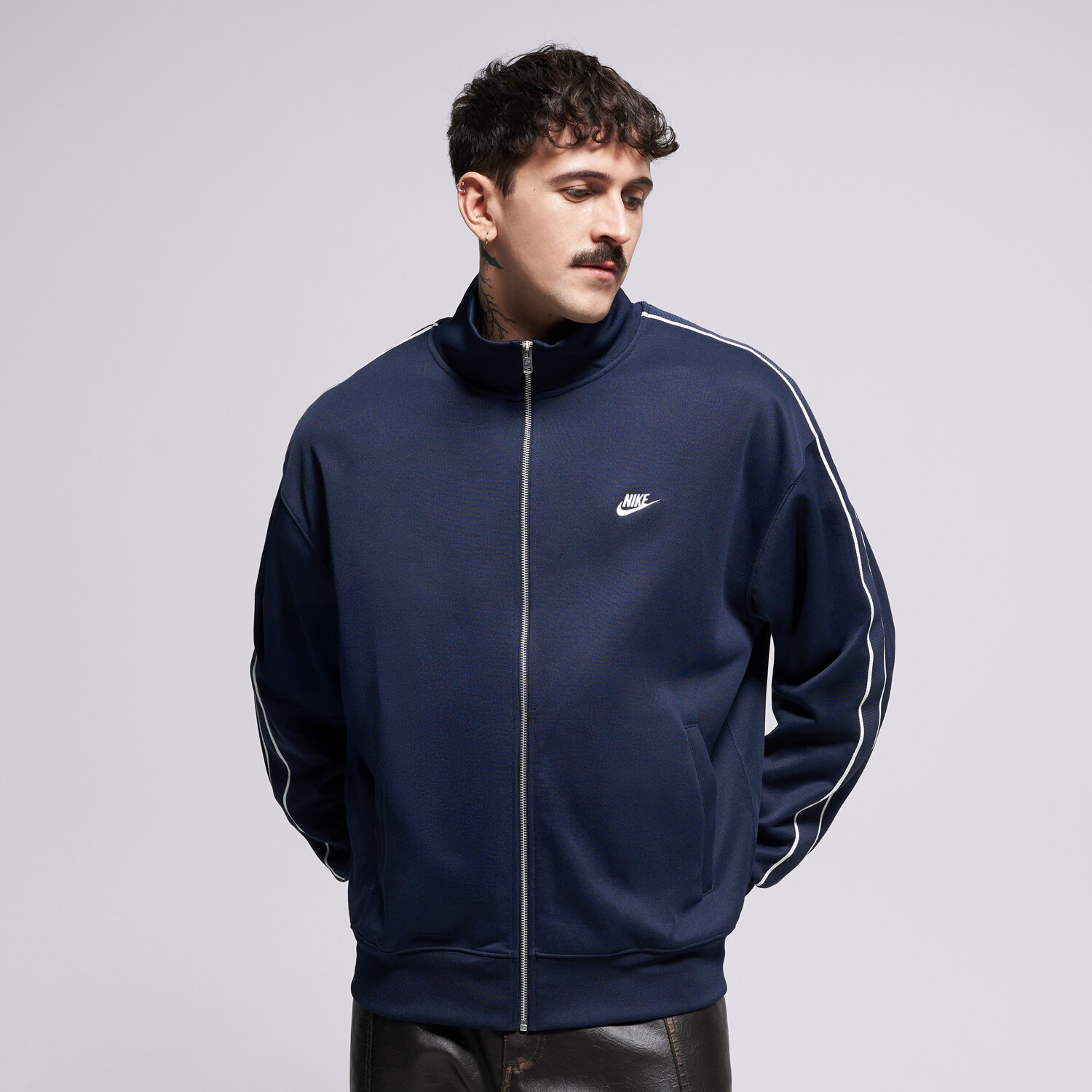 Bărbați bluză NIKE BLUZĂ M NK CLUB KNIT OS TRACK JACKET HV1417-451 Bleumarin