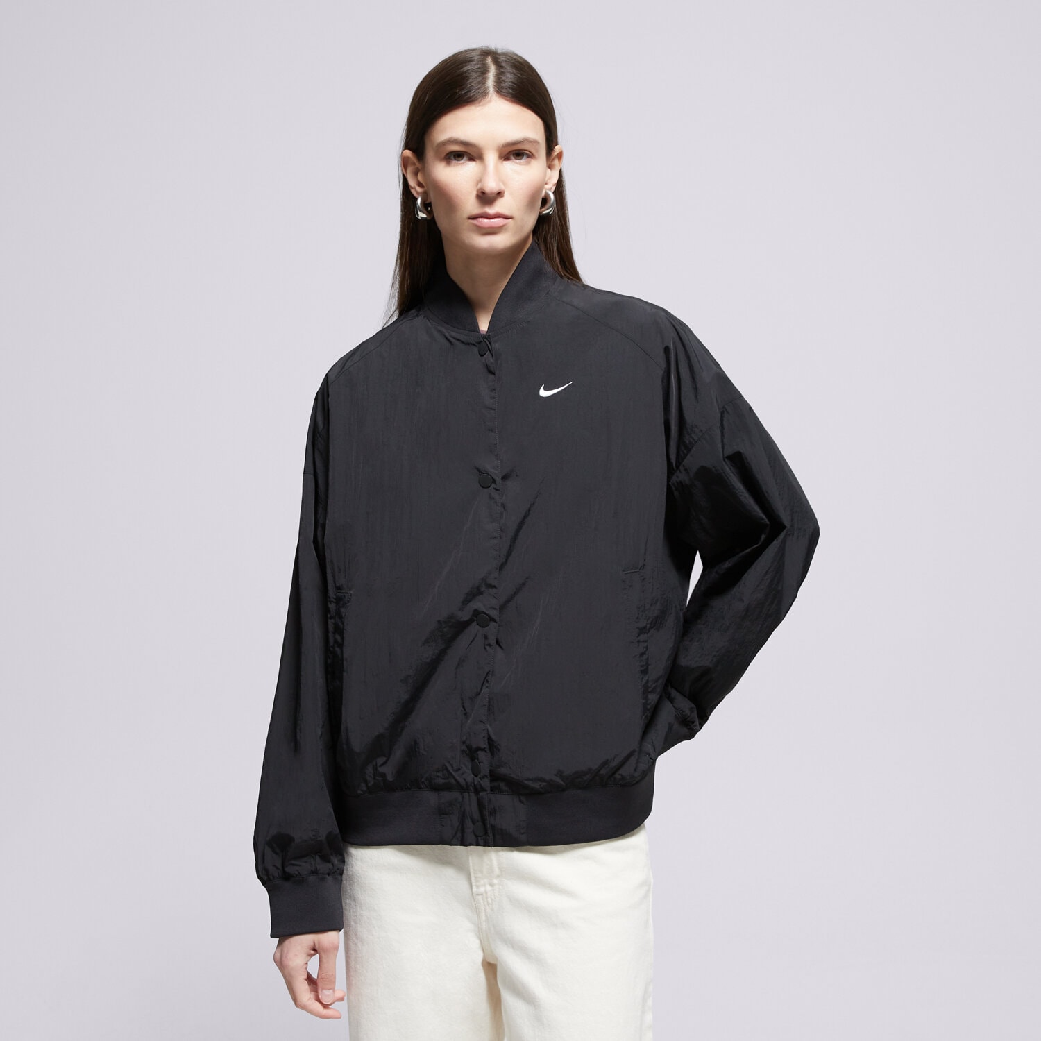 Femei jachetă NIKE JACHETĂ STREET VARSITY JACKET W NSW IF0332-010 Negru
