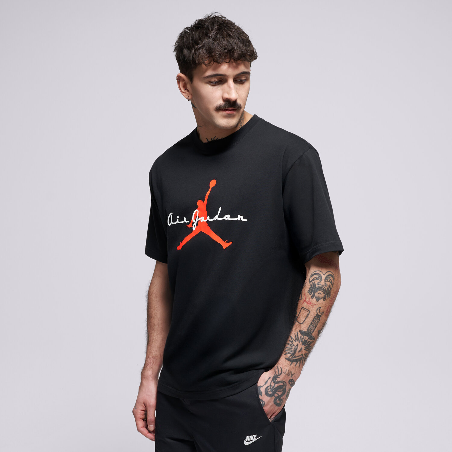 Bărbați tricou JORDAN TRICOU JORDAN BROOKLYN IF3034-010 Negru