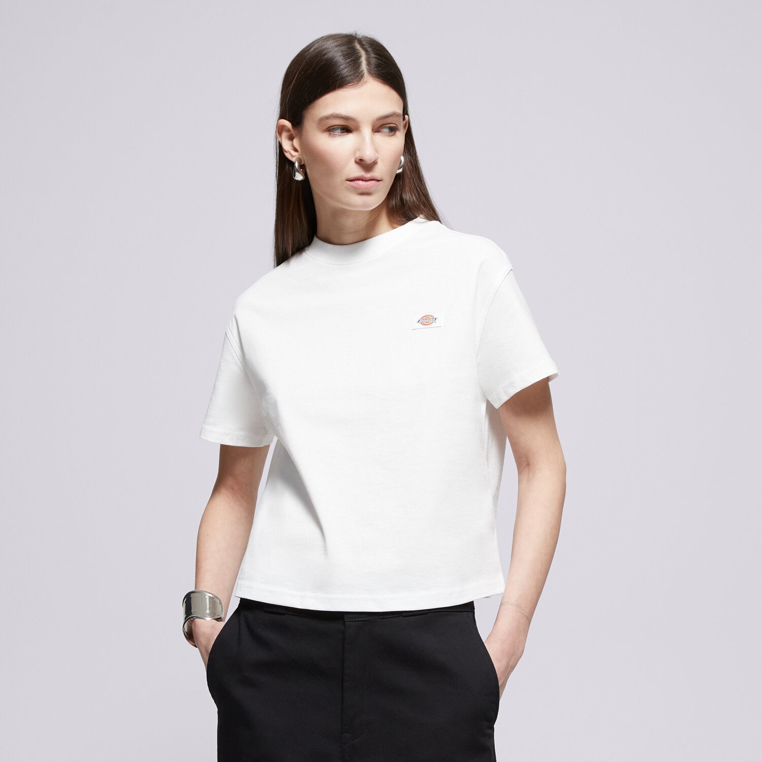 Femei tricou DICKIES TRICOU OAKPORT BOXY SS TEE DK0A4Y8LWHX1 Alb