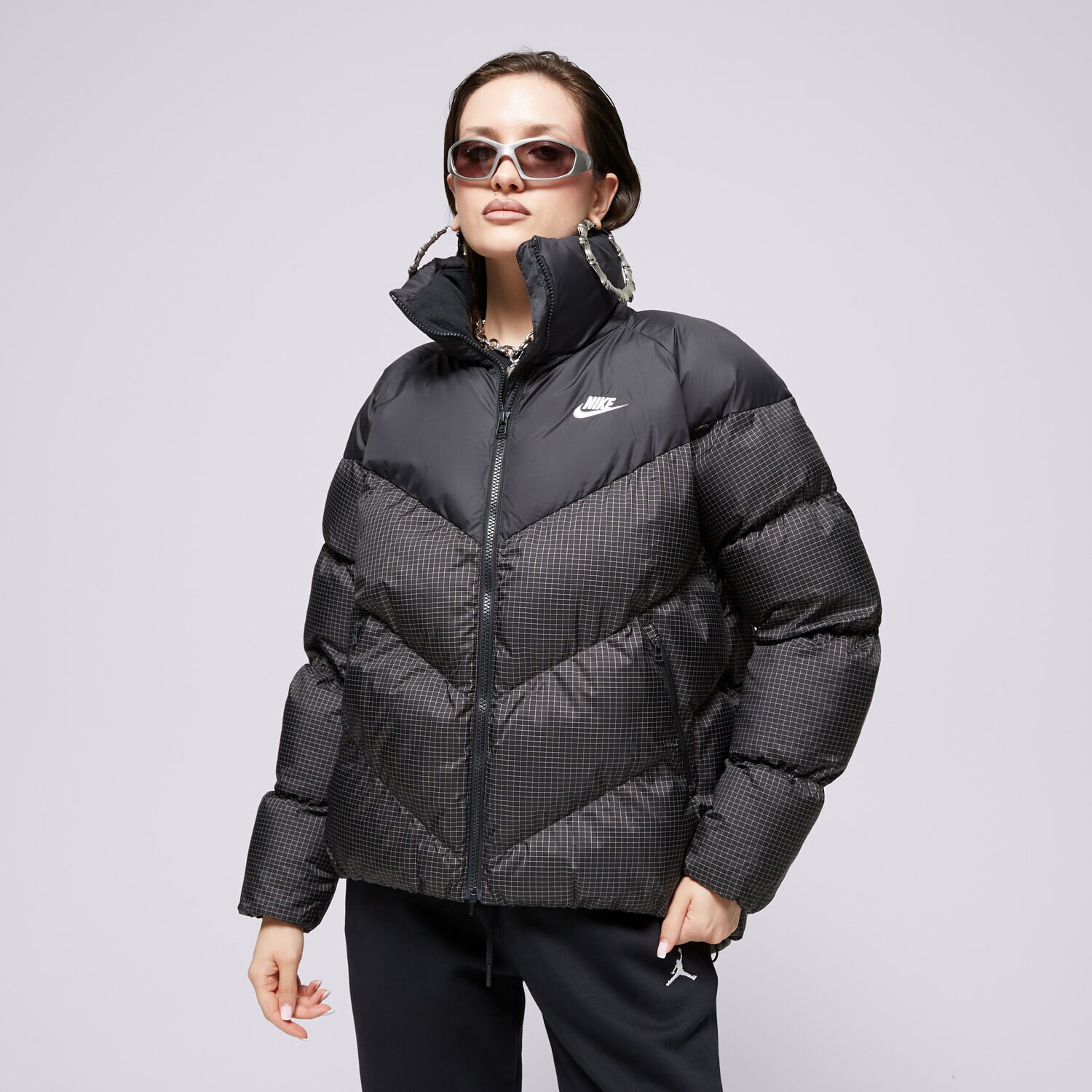 Femei geacă de iarnă NIKE JACHETĂ DE IARNĂ W NSW TF ECDWN GS NK  FB8788-010 Negru