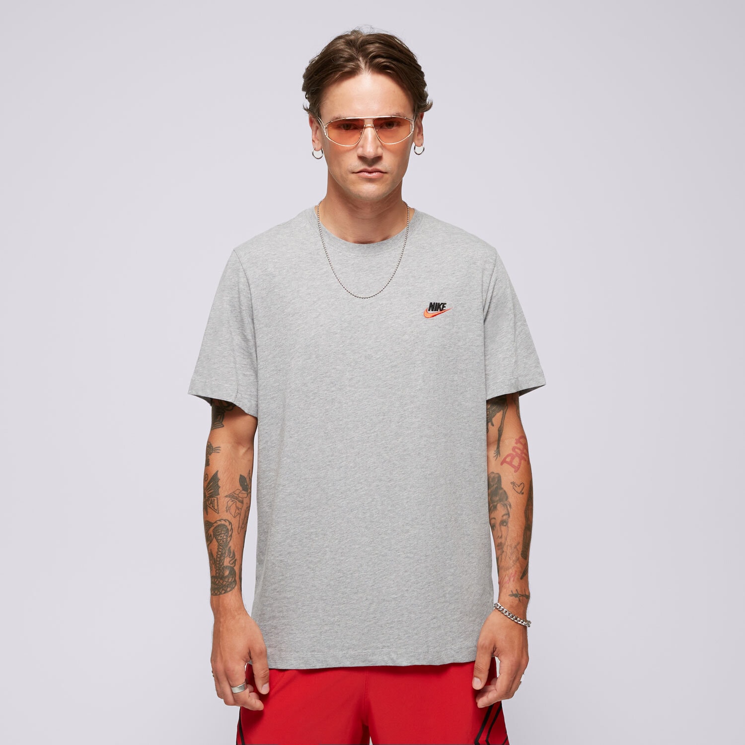 Bărbați tricou NIKE TRICOU M NSW CLUB DT TEE FD1184-063 Gri