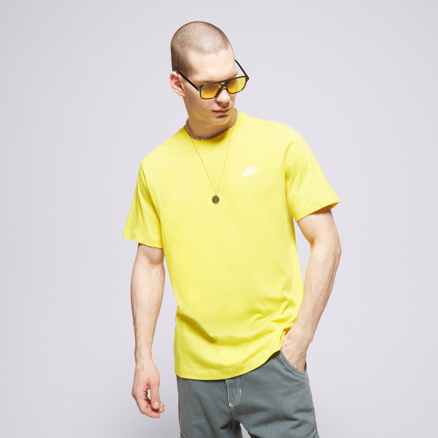 Bărbați tricou NIKE TRICOU SPORTSWEAR CLUB AR4997-718 Galben