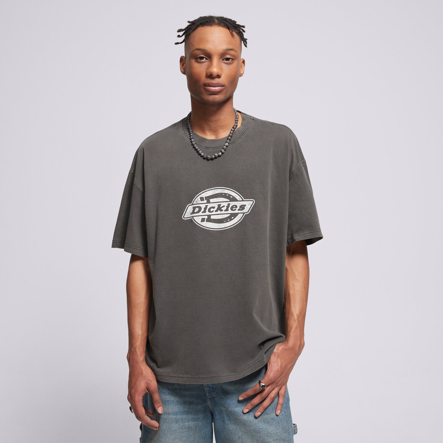 Bărbați tricou DICKIES TRICOU PLAINVILLE SS TEE DK0A88GNBLK1 Gri