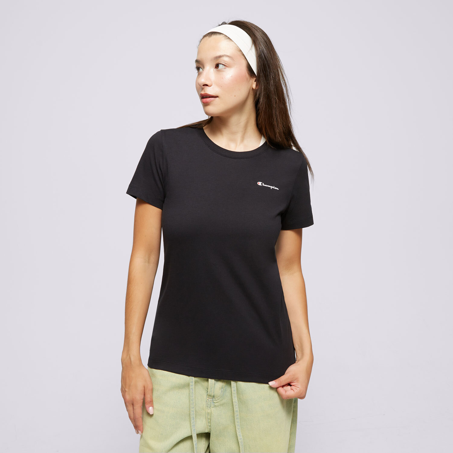 Femei tricou CHAMPION TRICOU CREWNECK TRICOU 117367KK001 Negru