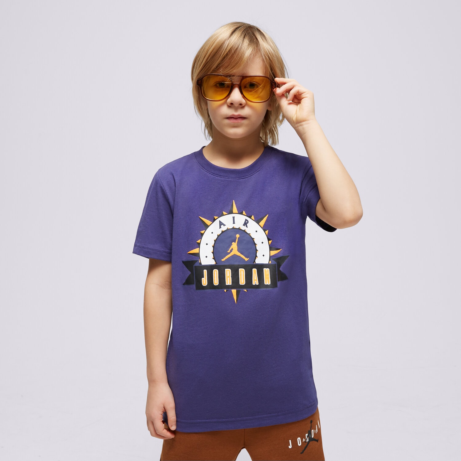Copii tricou JORDAN TRICOU FLIGHT MVP CREW SS BOY 95C734-PA5 Violet