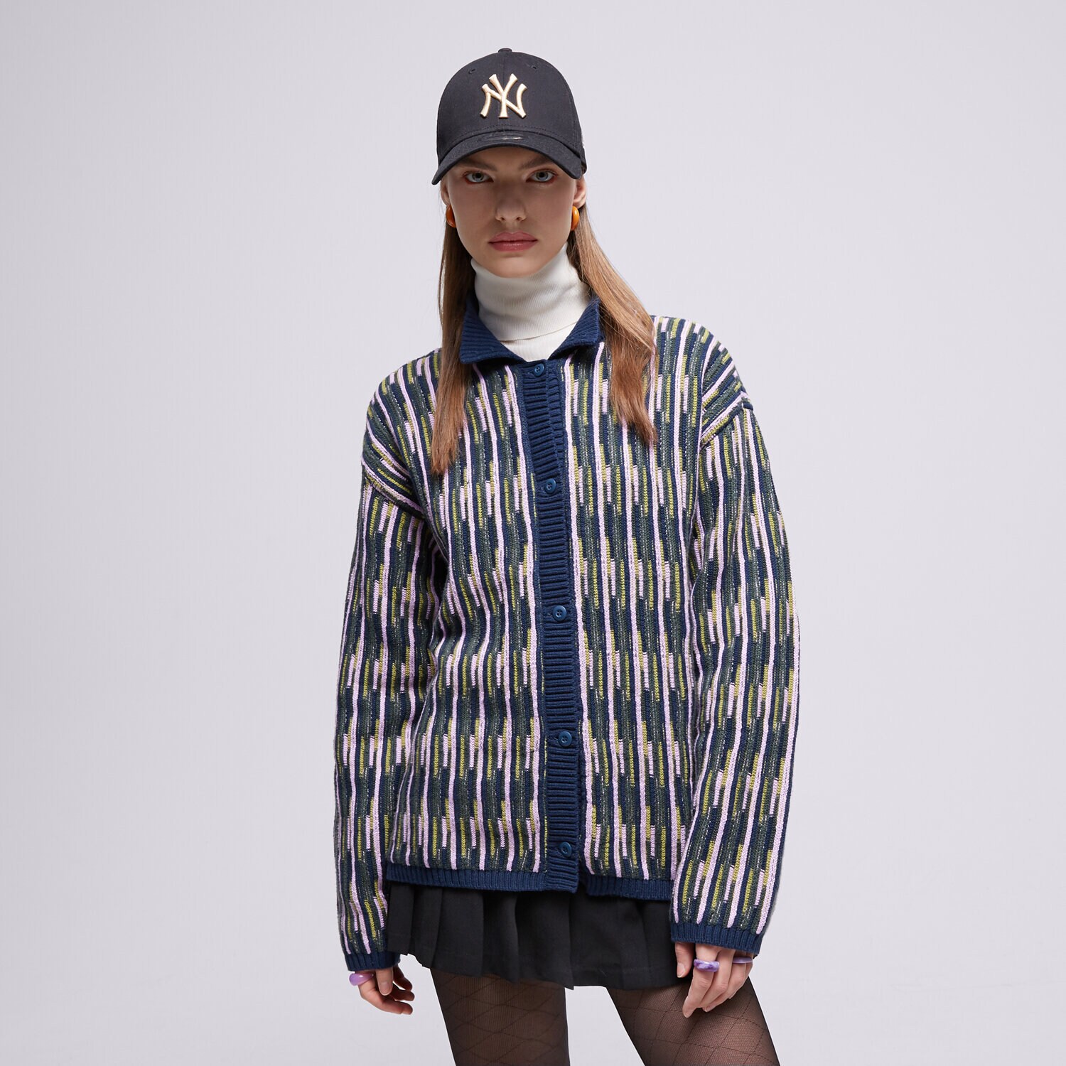 Femei bluză VANS PULOVĂR ALTA CHUNKY KNIT CARDIGAN VN000F6ZLKZ1 Mulicolor