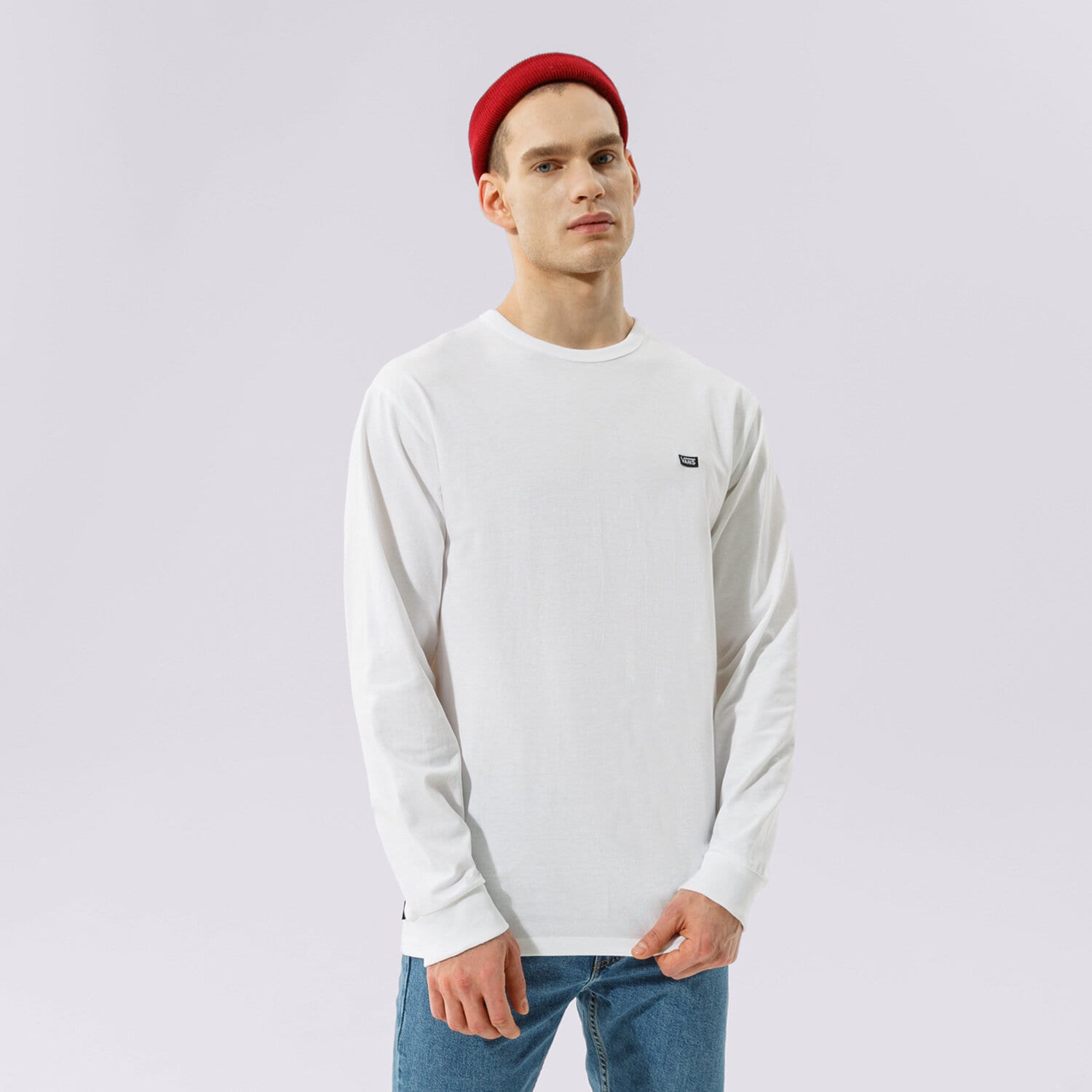 Bărbați tricou VANS TRICOU MN OFF THE WALL CLASSIC LS VN0A4TURWHT1 Alb