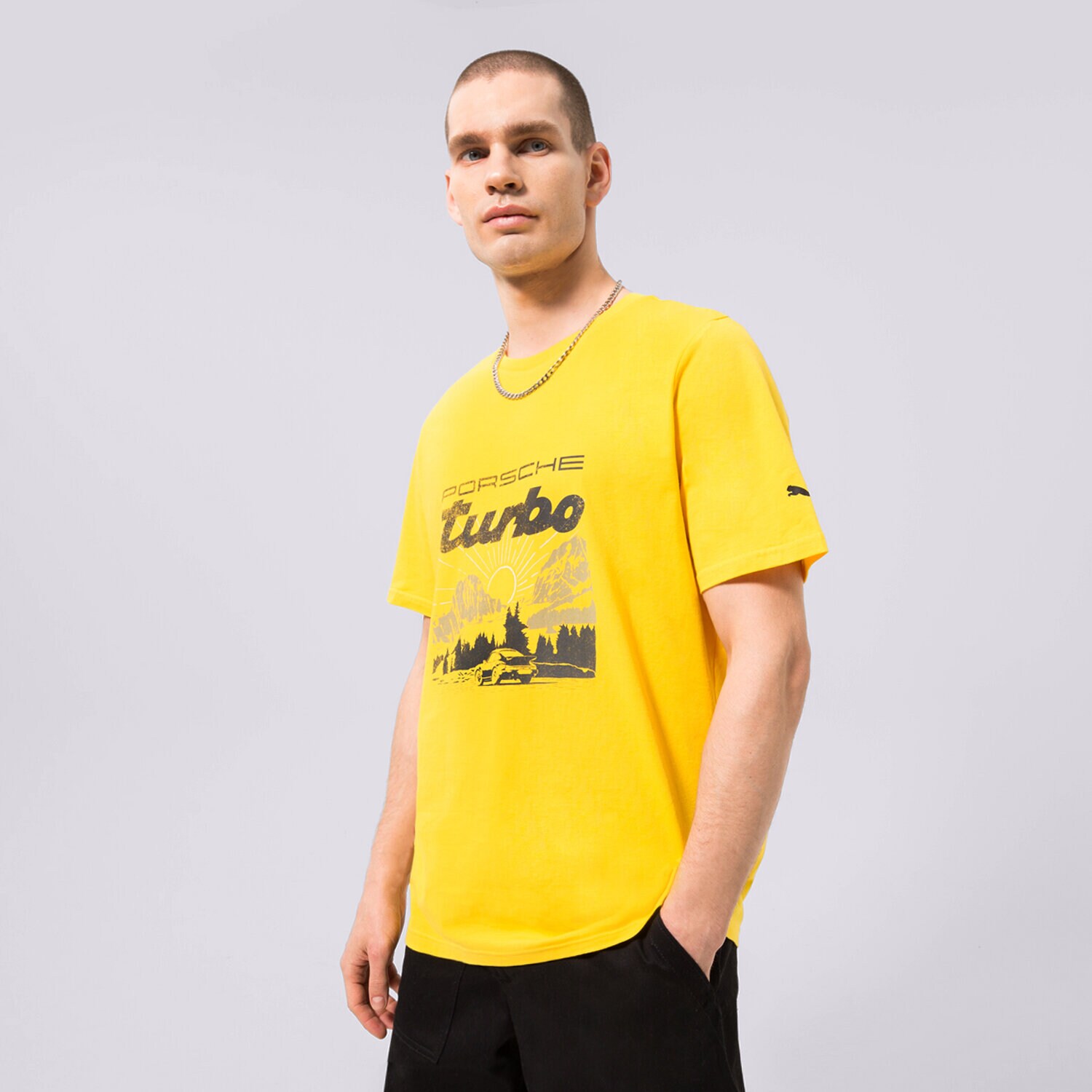 Bărbați tricou PUMA TRICOU PUMA PL GRAPHIC TEE 2 534832-02 Galben