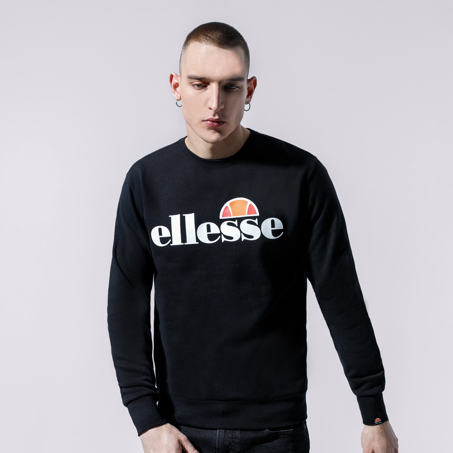 Bărbați bluză ELLESSE BLUZĂ SL SUCCISO BLK SHC07930011 Negru