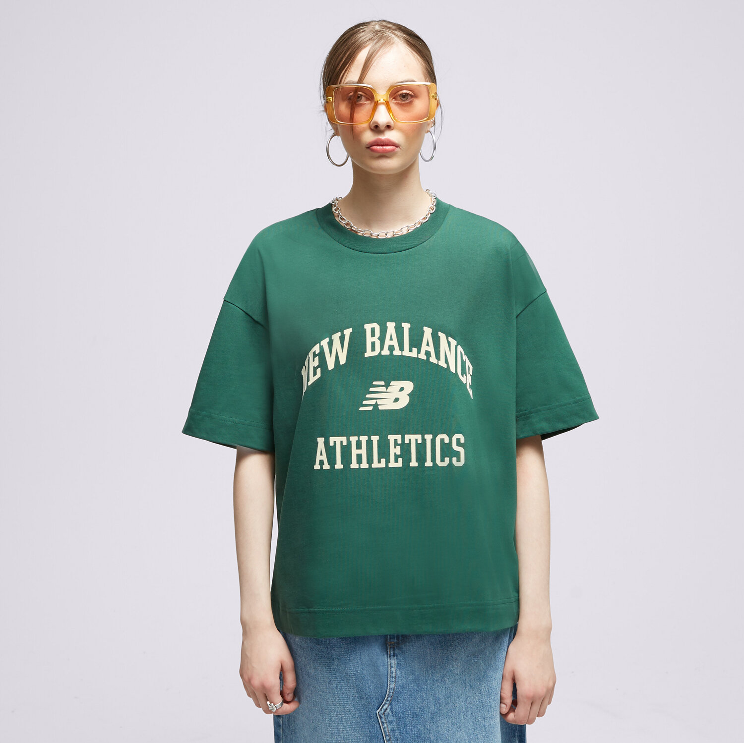 Femei tricou NEW BALANCE TRICOU NB ATHLETICS VARSITY BOY WT33551NWG Mulicolor