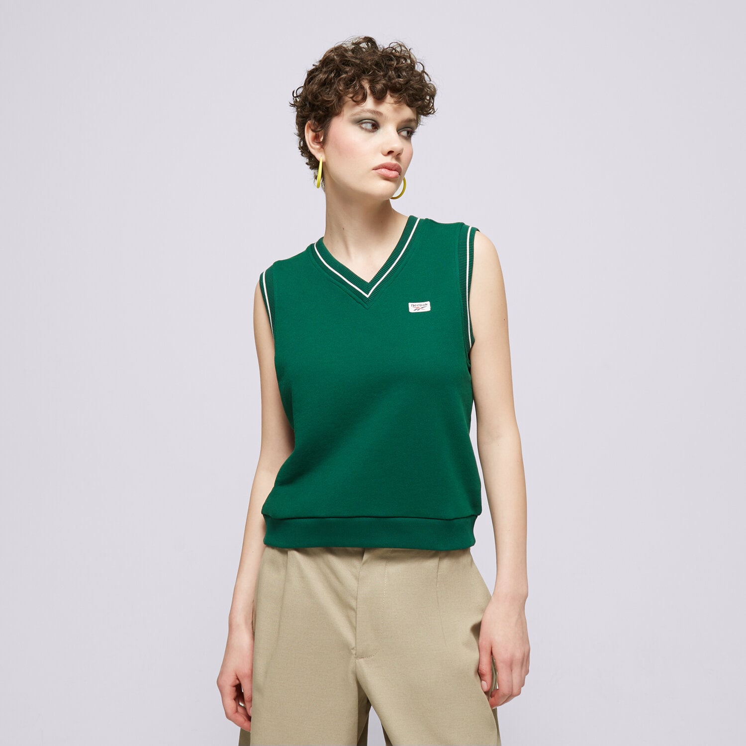 Femei veste REEBOK VESTĂ CL CS VEST 100075522 Verde