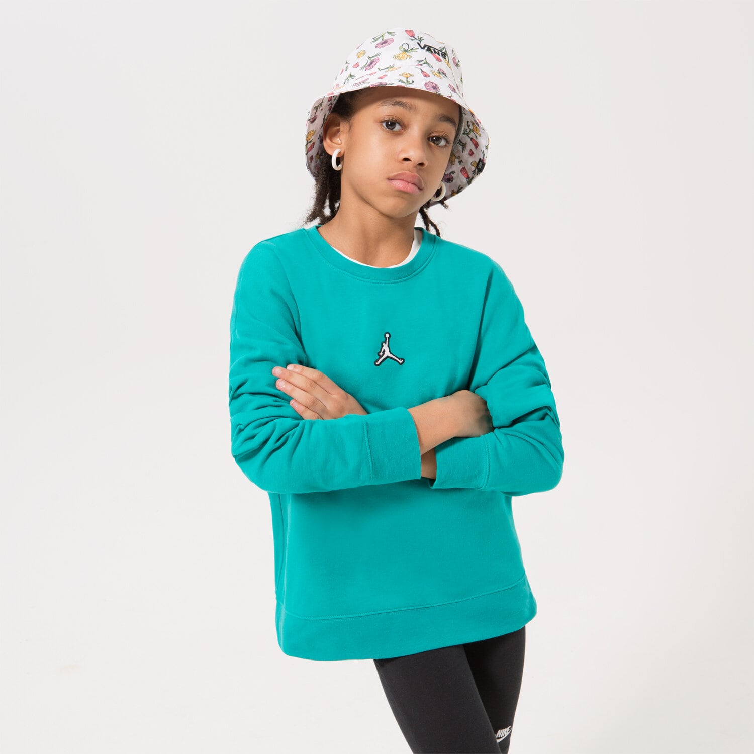 Copii bluză JORDAN BLUZĂ (G)ESS CREW TURQ GIRL 45A859EBU Negru