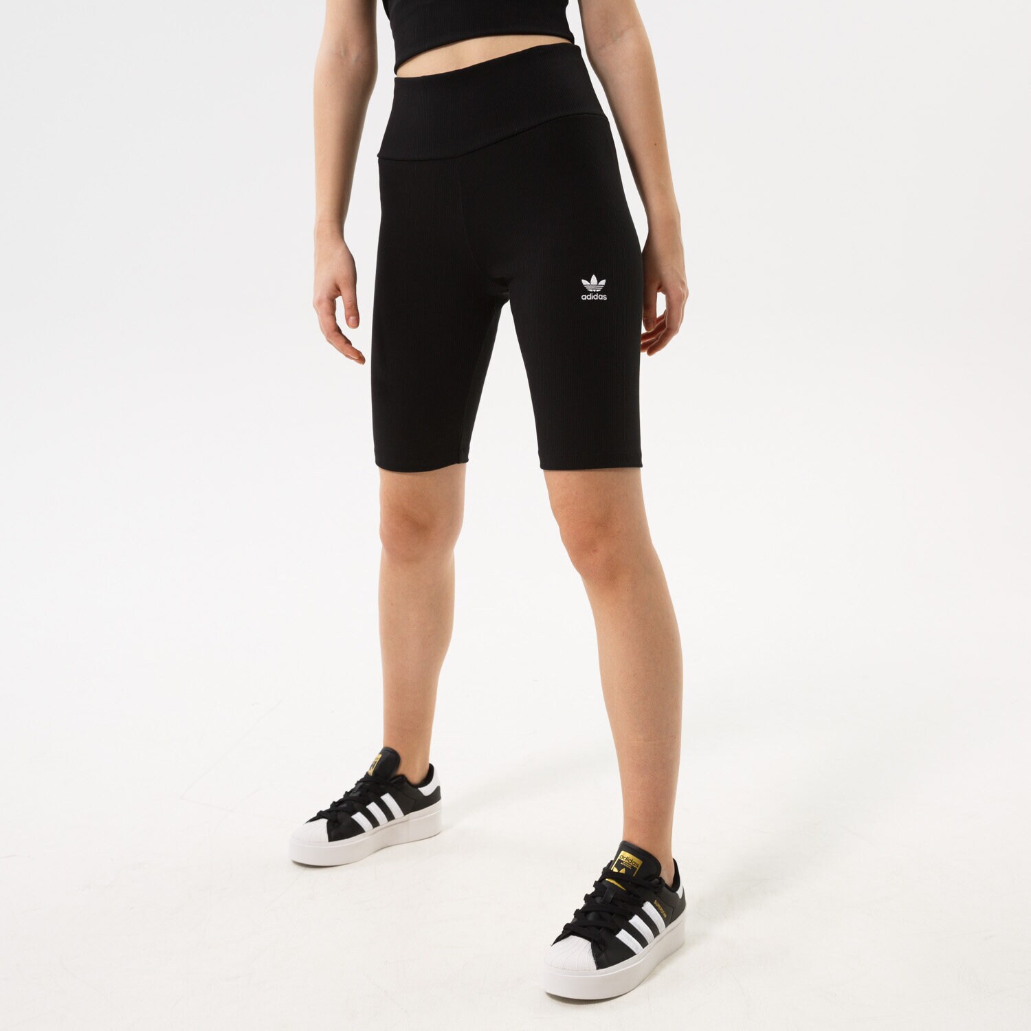 Femei pantaloni scurți ADIDAS RIB CYCLE SHORTS  HF7484 Negru